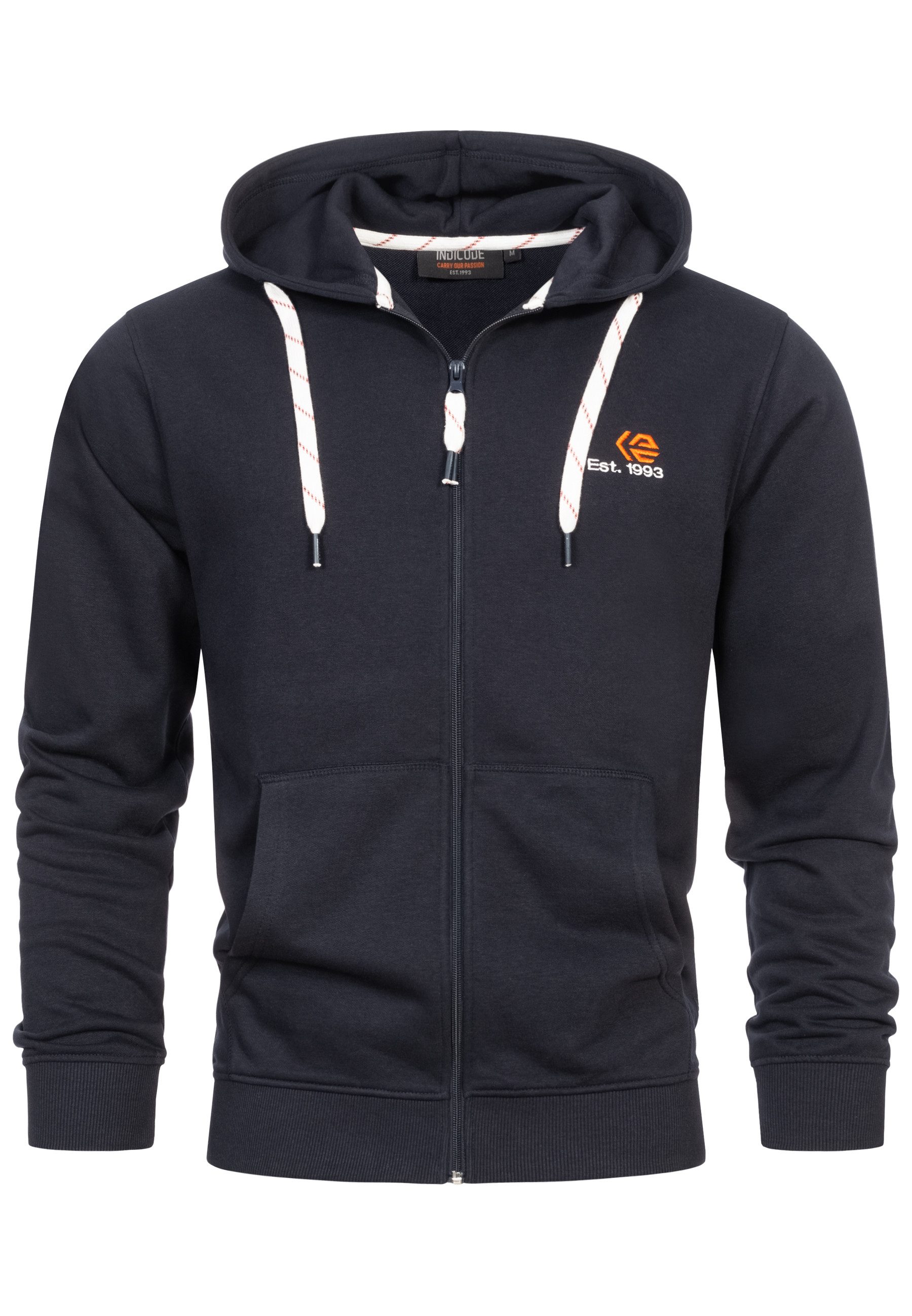 Indicode Kapuzensweatjacke Herren INHoward Hoodie Sweatjacke Herrenjacke