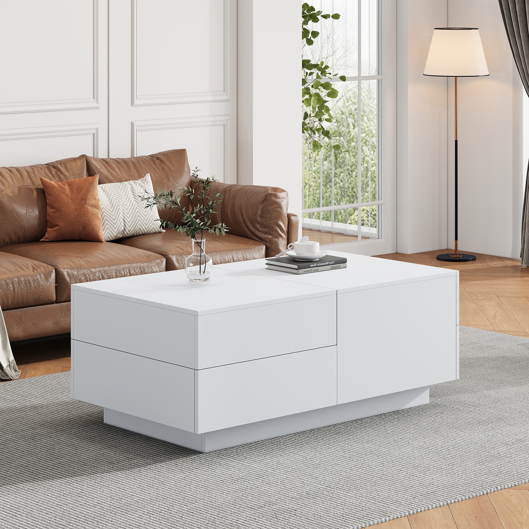HAUSS SPOLE Couchtisch Kaffeetisch mit verschiebbarer günstig online kaufen
