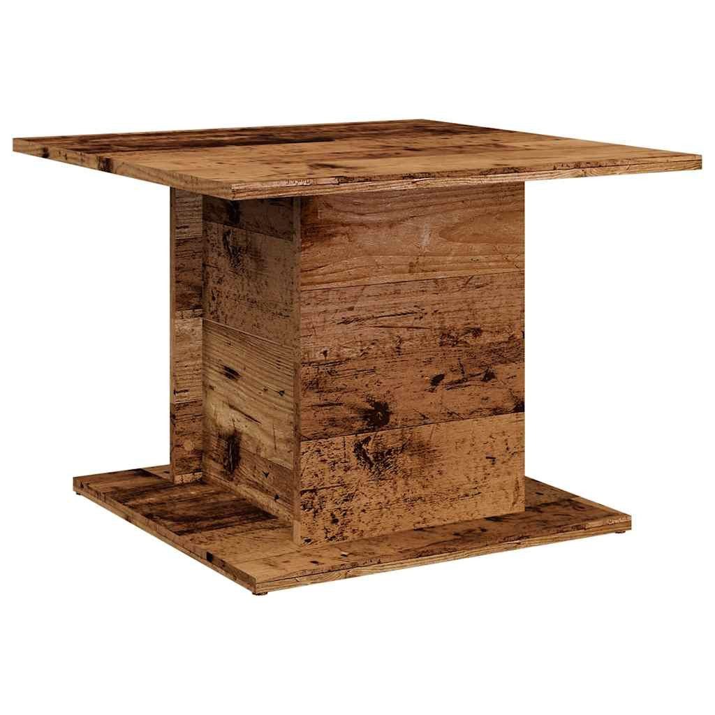 vidaXL Couchtisch 555 x 555 x 40 cm Couchtisch Altholz-Optik 55,5x55,5x40 cm Holzwerksto