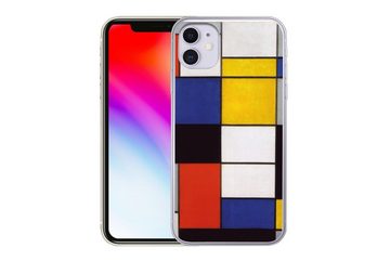 MuchoWow Handyhülle Komposition A - Piet Mondrian, Handyhülle Apple iPhone 11, Smartphone-Bumper, Print, Handy