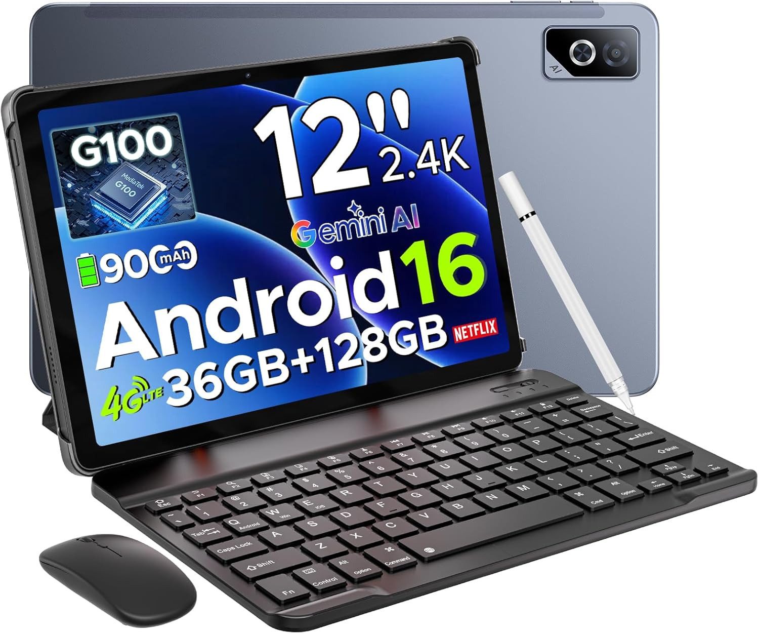 Zevelora FHD+ 90 Hz IPS Display 8 GB RAM Gaming Tablet (11", 128 GB, Android 16, 4G LTE, Mit den besten und erstaunlichsten Funktionen, attraktivem Design)