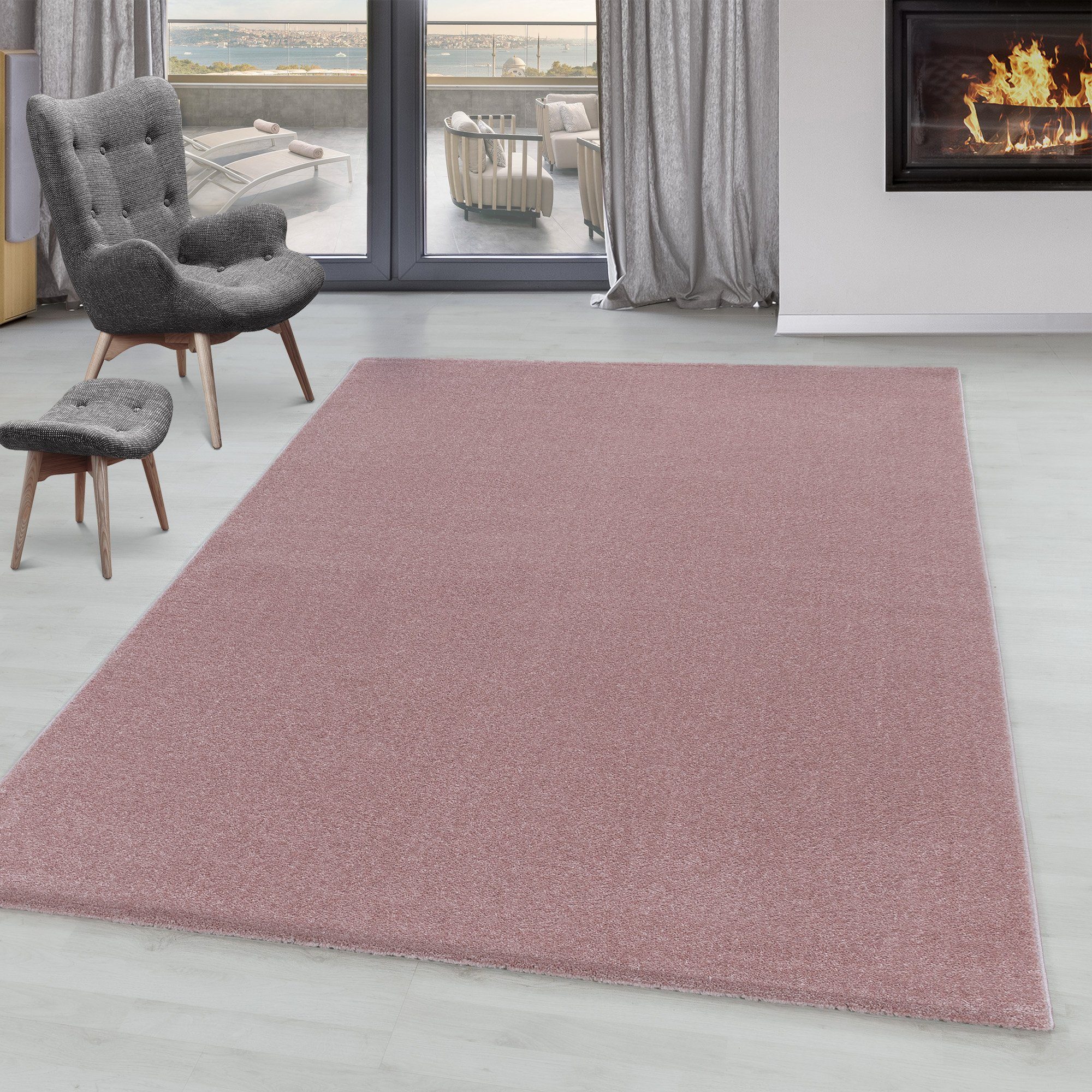 SIMPEX24 Teppich Unicolor - Einfarbig, Läufer, günstig online kaufen