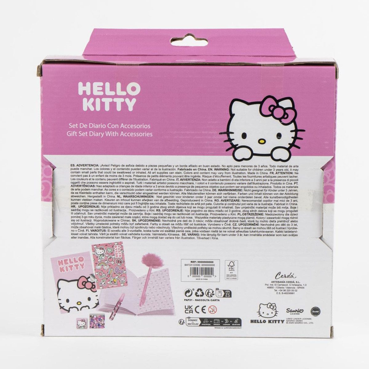 Cerda Tagebuch Hello Kitty Tagebuch Set Kinder Schreibset, Notizbuch, Geschenk – Bild 4 von 4
