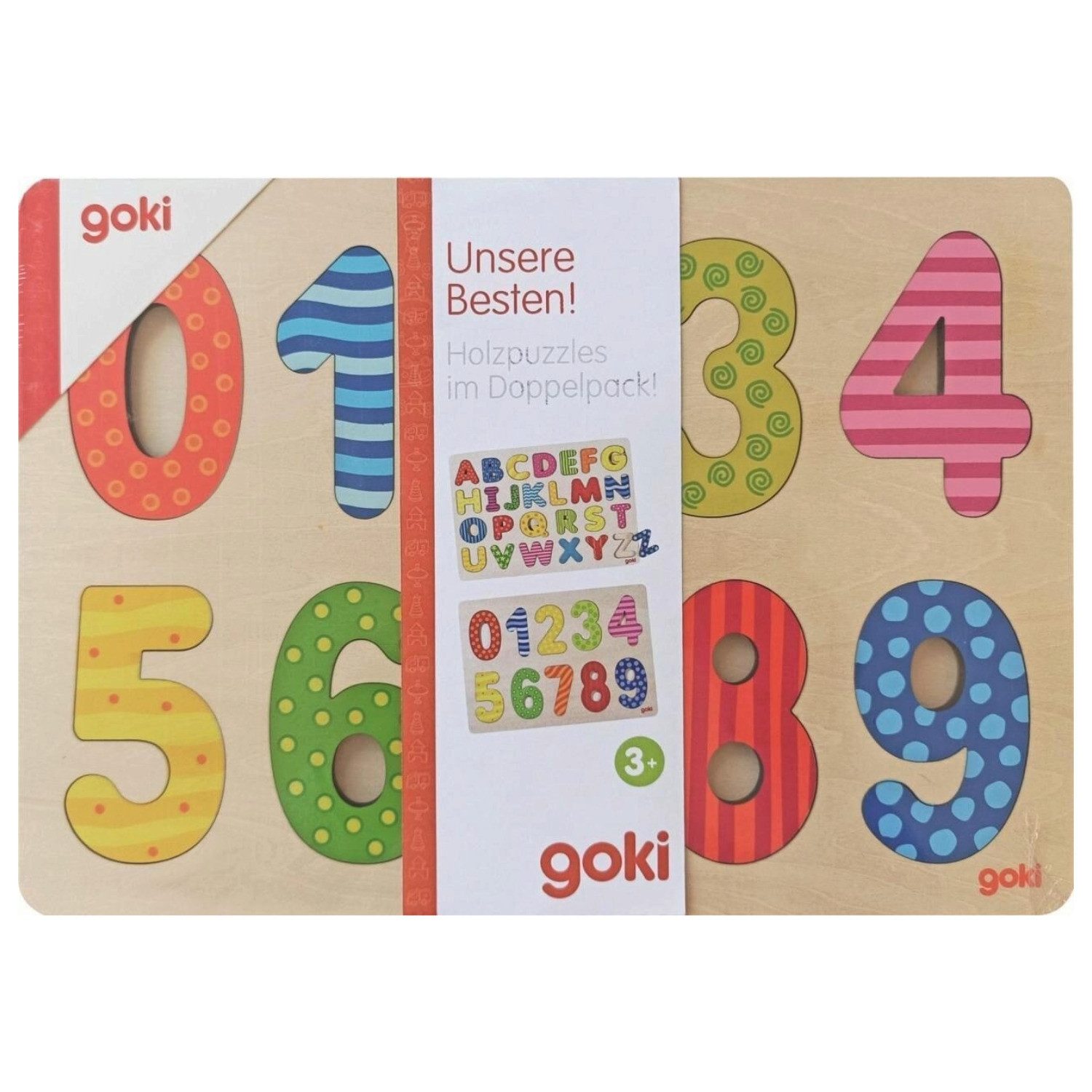 goki Puzzle Holzpuzzle im Doppelpack Alphabet günstig online kaufen
