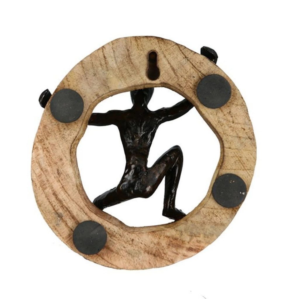 MF Dekoobjekt Ascendia Skulptur Dreiteiliges Kletterfiguren Kunstobjekt Bronze – Bild 4 von 5