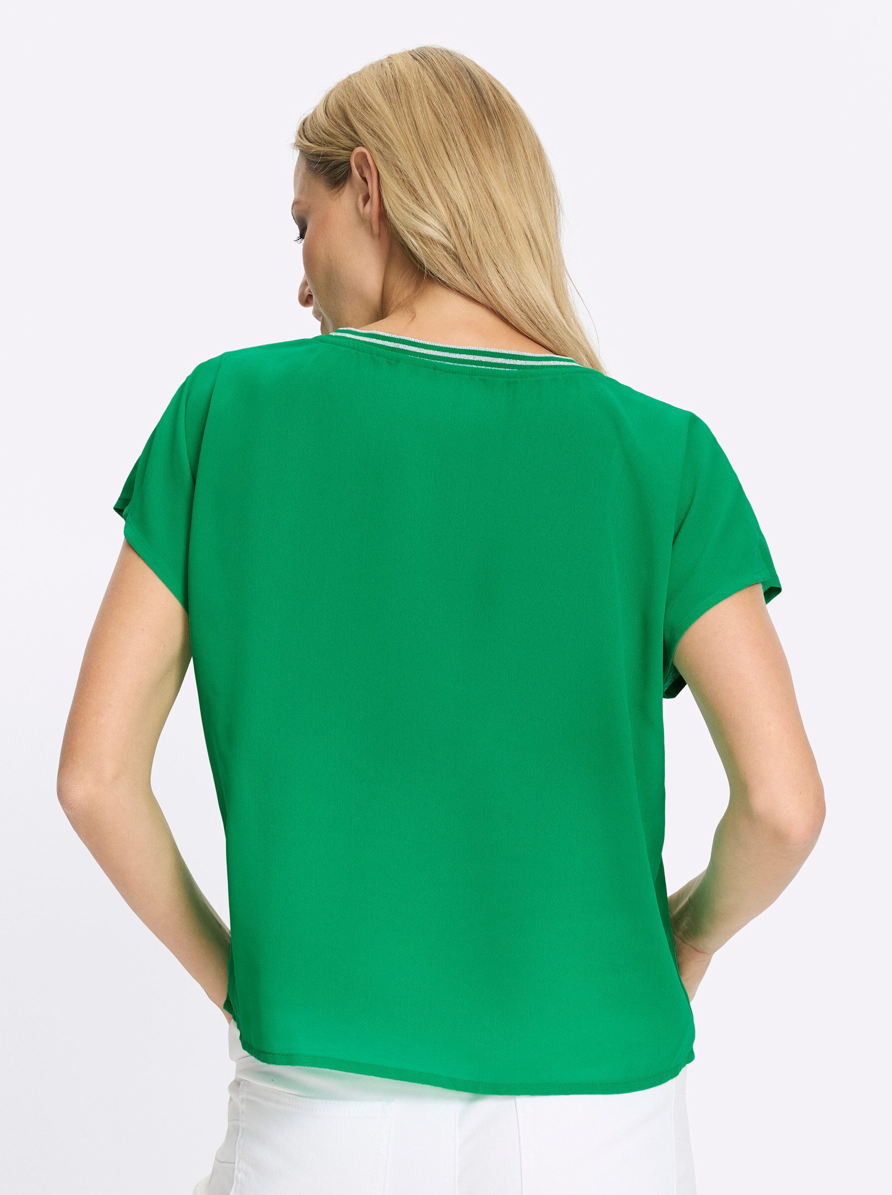 heine Klassische Bluse Bluse Kurzarm