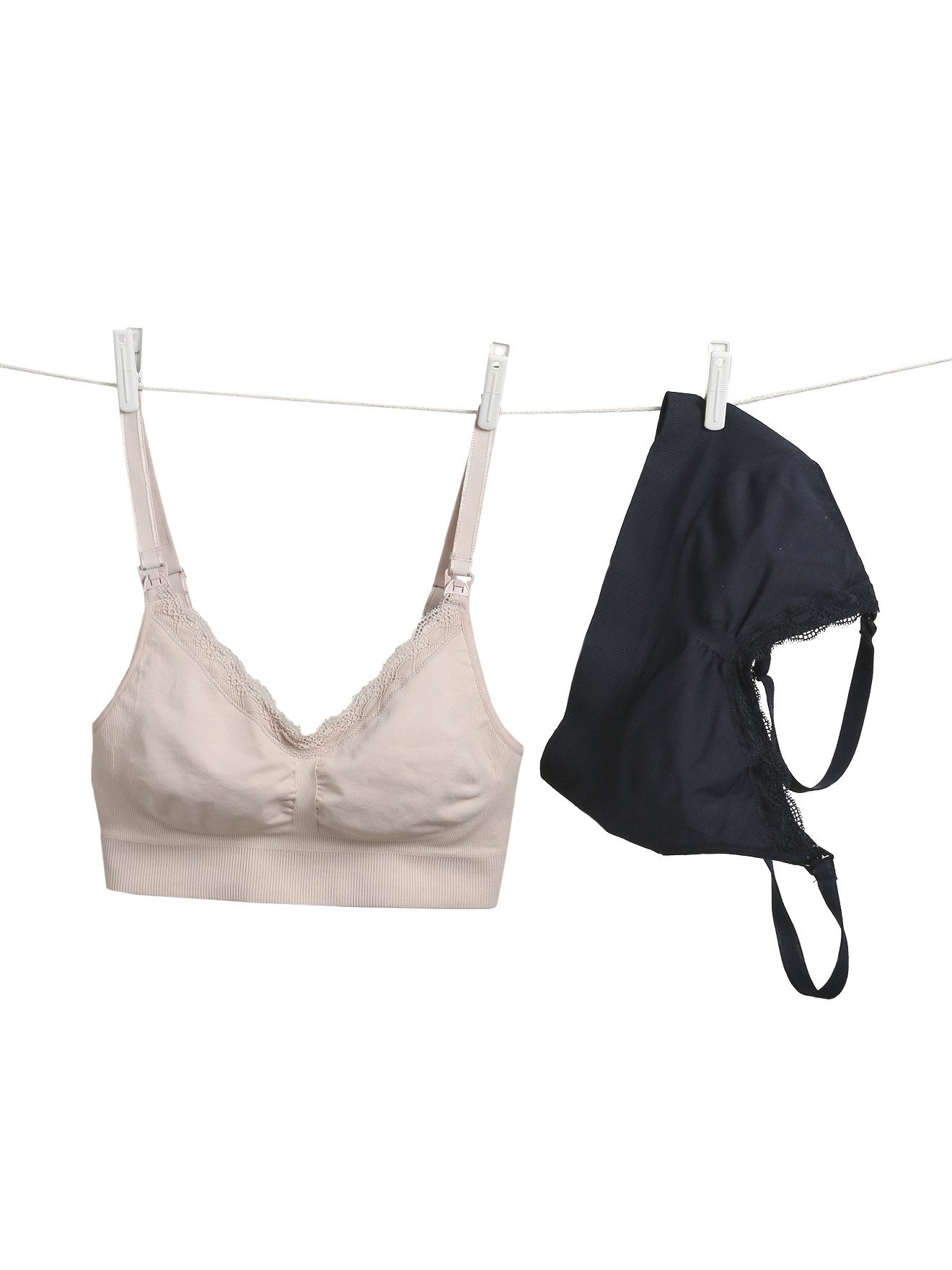 vertbaudet Still-BH 2er-Pack, Spitze, Stillöffnung günstig online kaufen