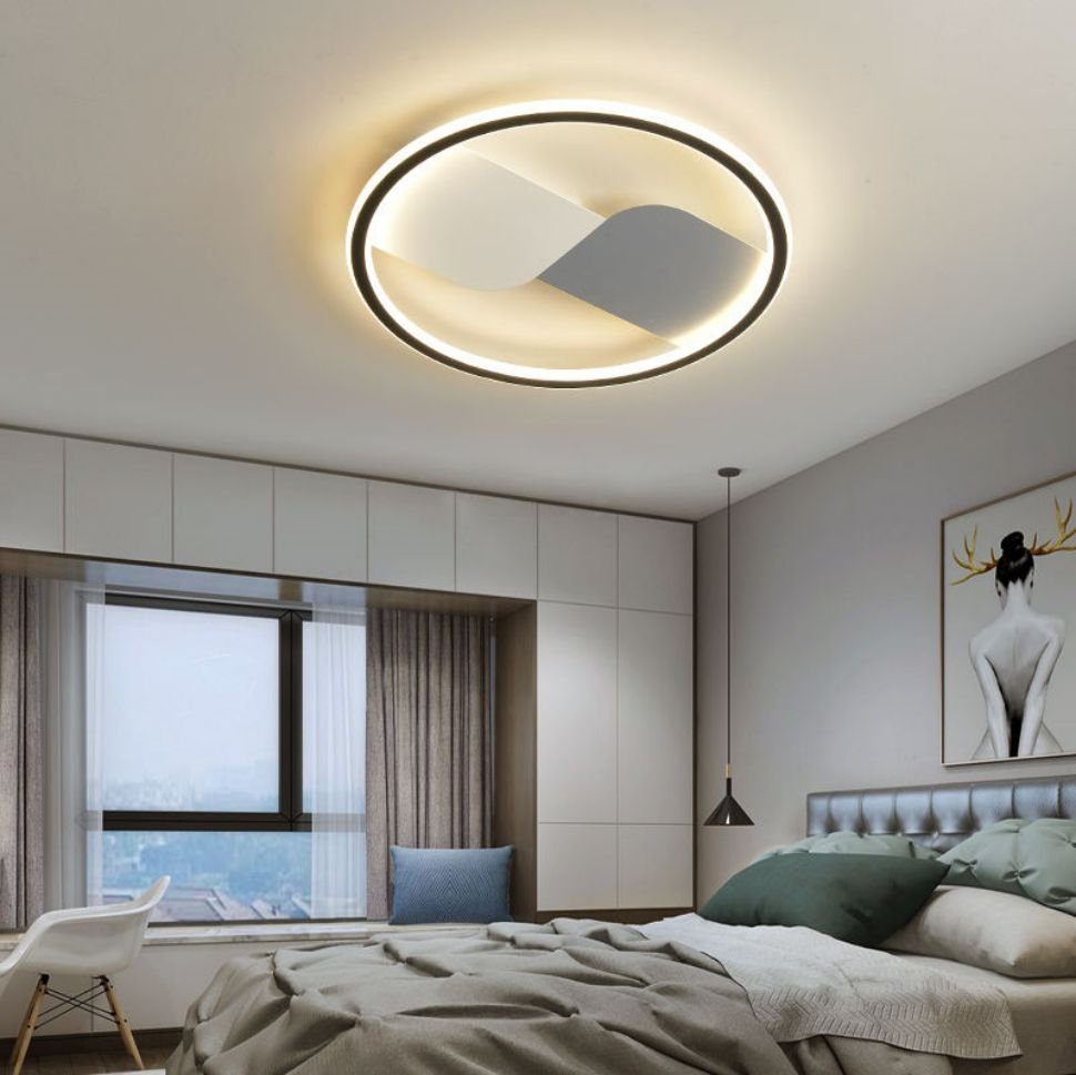 JDONG LED Deckenleuchte Dimmbar mit Fernbedienung Wohnzimmer Deckenlampe runde, LED fest integriert, Kaltweiß, Warmweiß, Neutralweiß, Tageslichtweiß, Lichtfarbe und Helligkeit einstellbar
