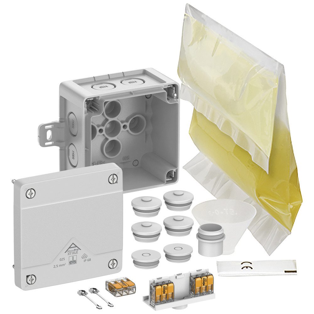 SPELSBERG Verteilerbox Spelsberg 40246001 Abzweigkasten (L x B x H) 92 x 92 x 60 mm Grau IP66