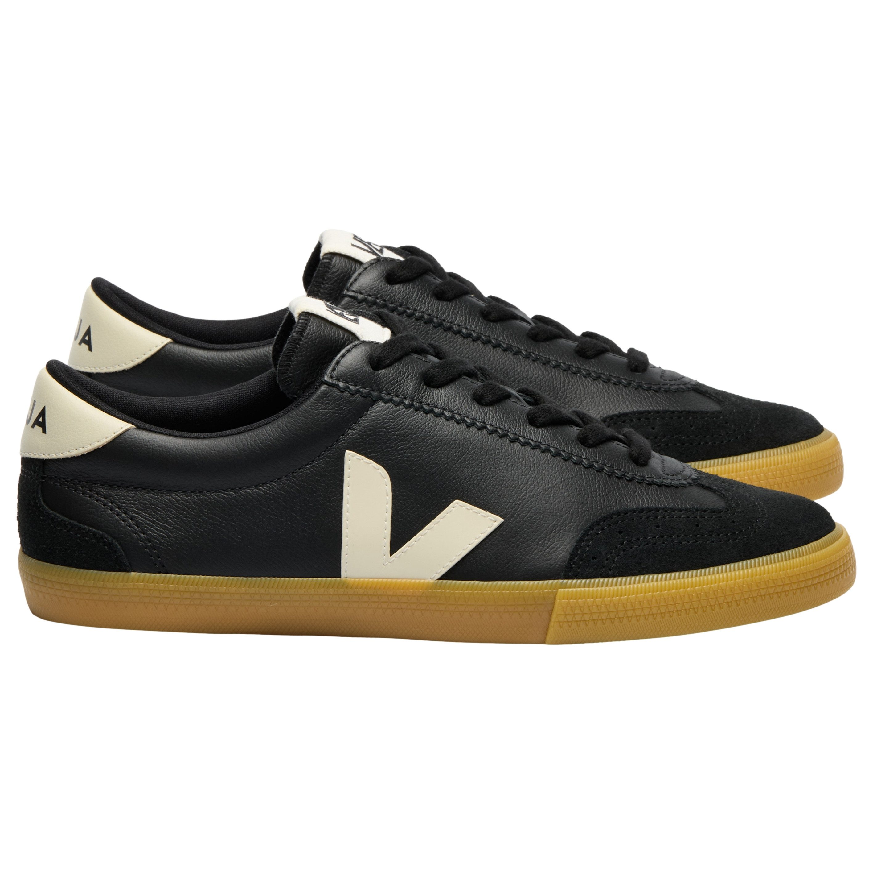 VEJA Herren-Sneakers Volley OT Leather Black Pierre Sneaker