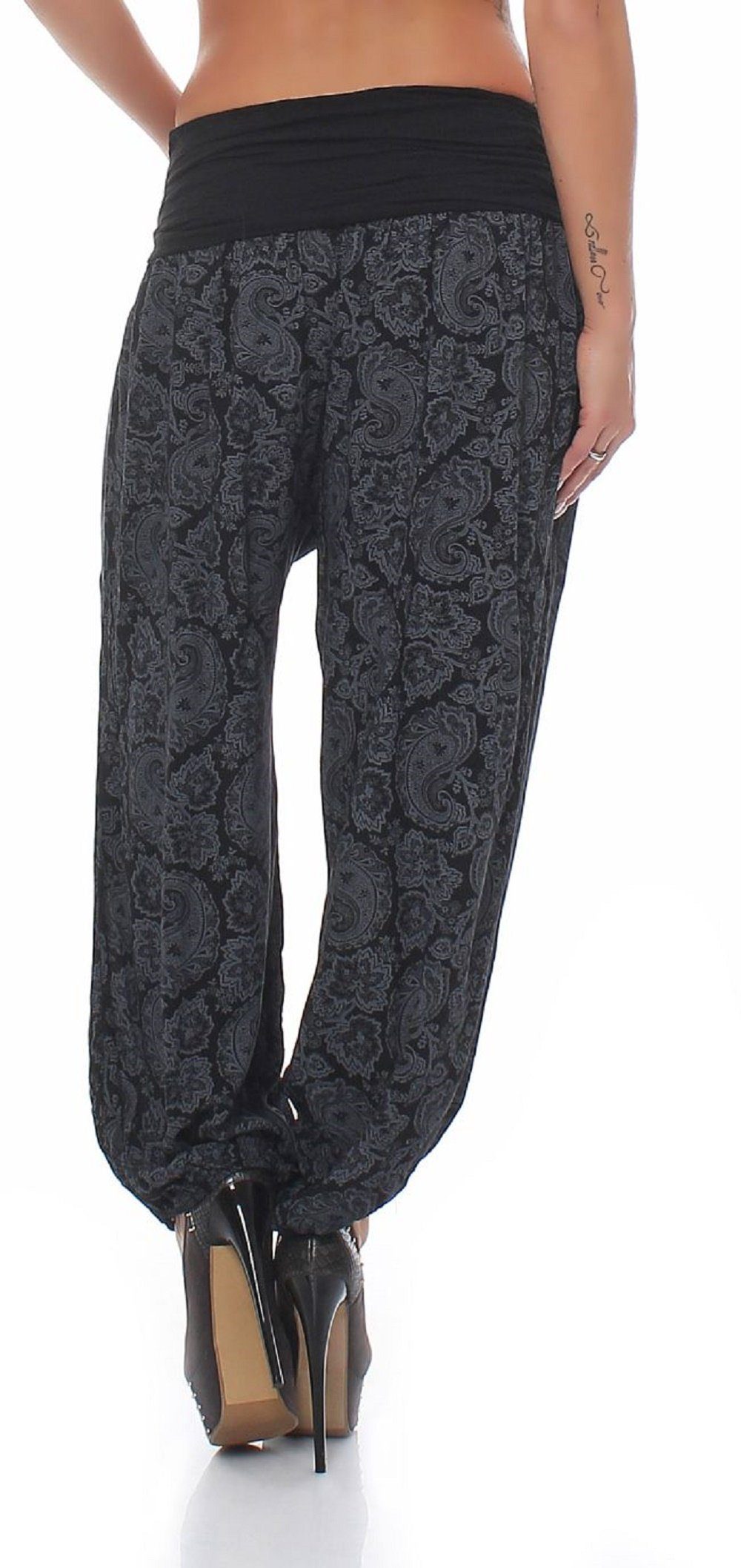 malito more than fashion Haremshose malito Damen Pumphose im Orient Design 8580 Haremshose im Orient Design