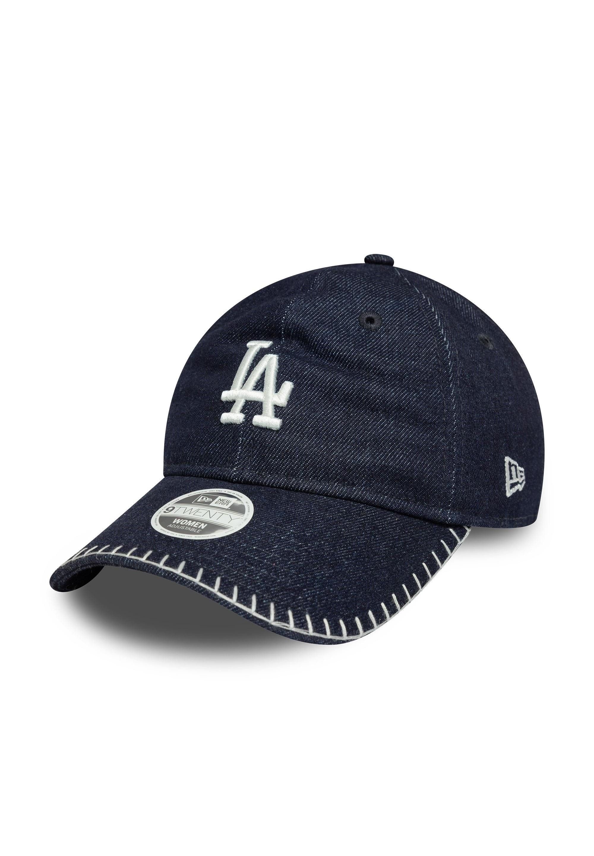 Baseball Cap Los Angeles Dodgers New Era MLB Denim Stitch 9Twenty Women Cap Dunkelb