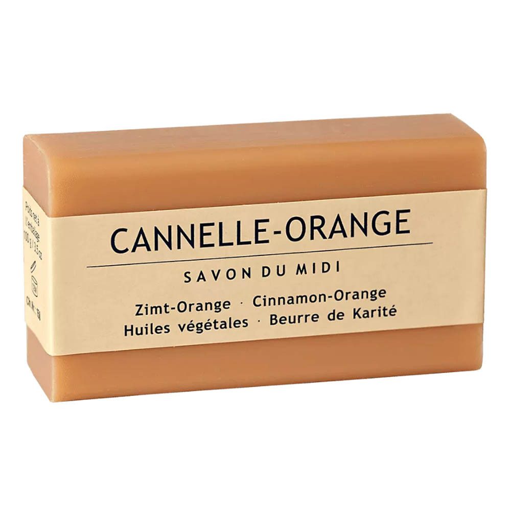 Handseife Seife mit Karitébutter - Canelle-Orange, Zimt-Orange 100g