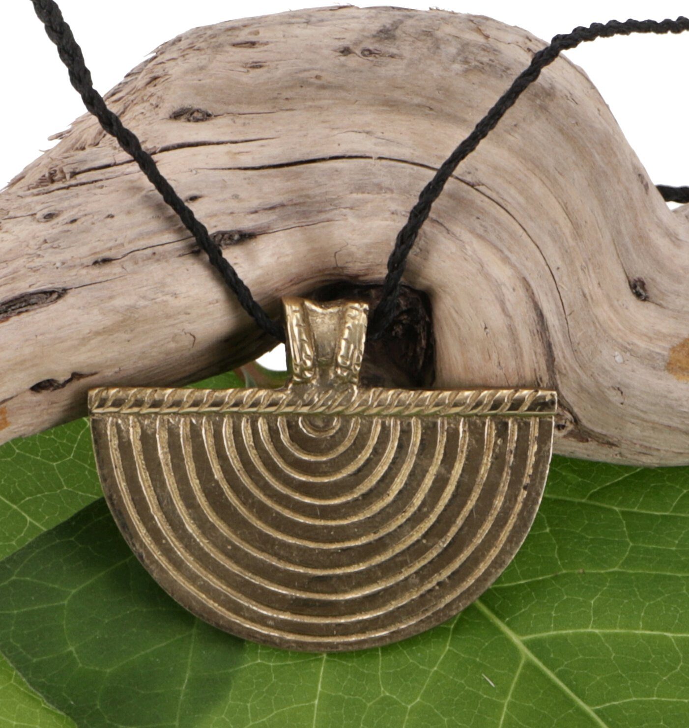 Perlenkette Makramee Kette mit Tribal Anhänger - Modell 2