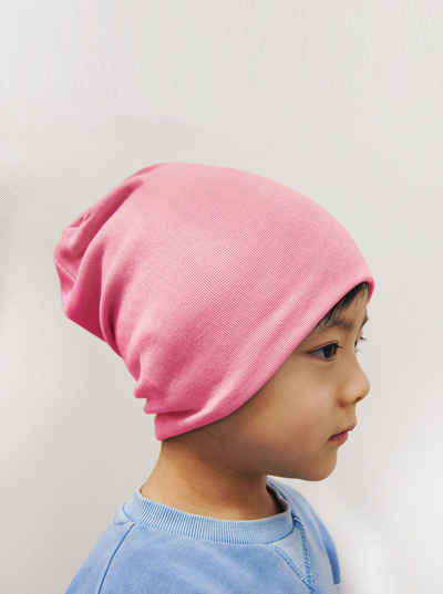 axy Beanie Kinder Slouch Beanie Long Mütze 1-5 Jahren Mütze für Jungen Mädchen Kleinkind Unisex Unifarbe