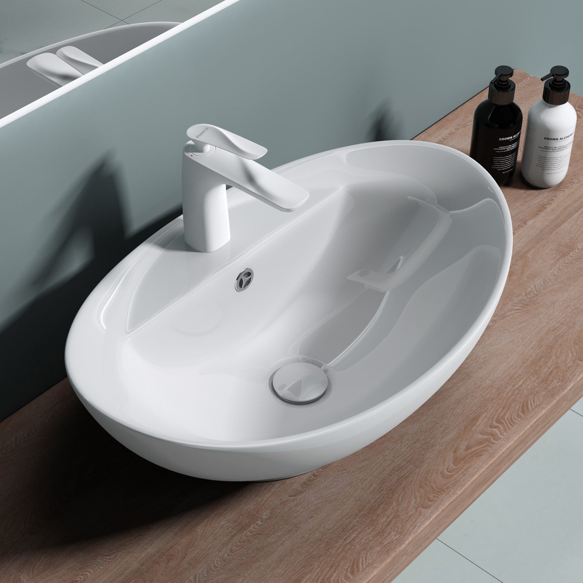 doporro Waschbecken Aufsatzwaschbecken Waschschale Waschbecken Keramik günstig online kaufen