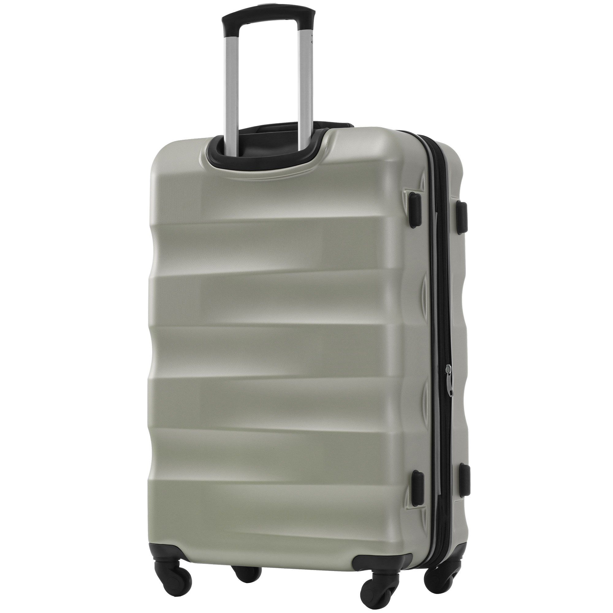 Rollen, Kofferset Grün Ulife tlg) (3 Reisekoffer 4 ABS-Material, 360° TSA Zollschloss, Trolleyset -Räder,