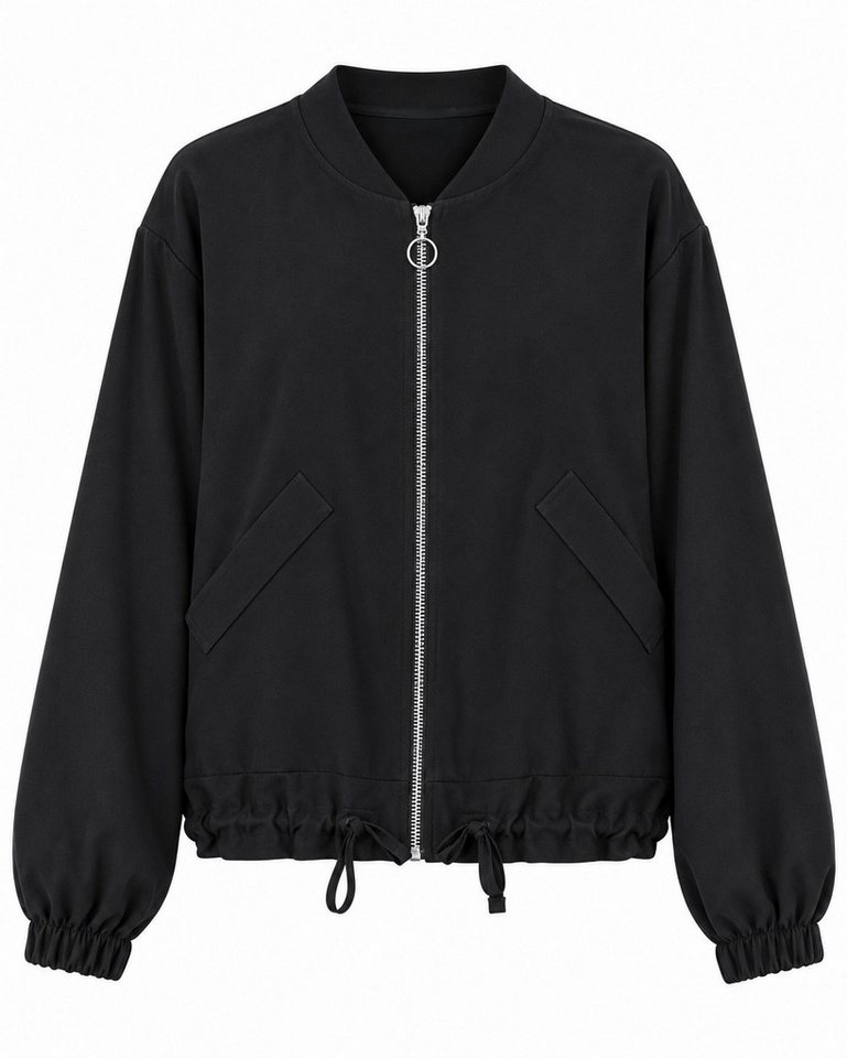 ITALY VIBES Blouson - moderne Blousonjacke für Damen - Jacke mit Reißverschluss ONE SIZE - passend für Größen S - L