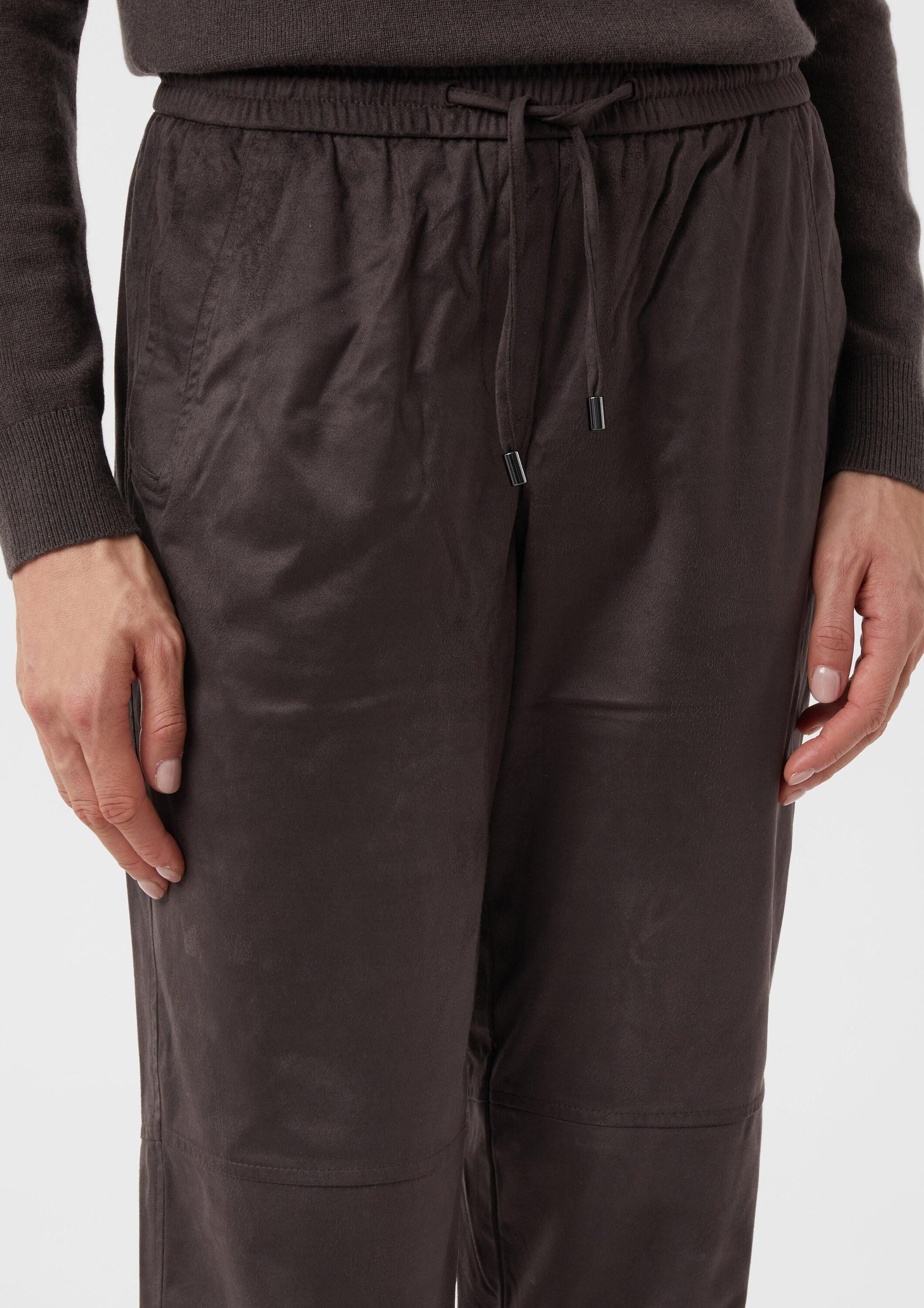 comma Jogginghose Hose Jogpants in Veloursoptik