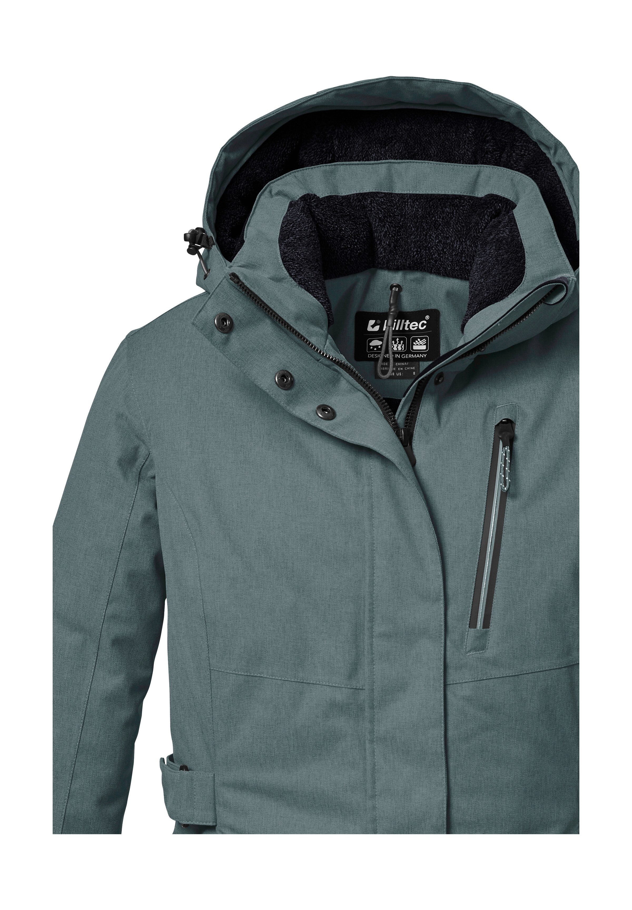 Killtec Parka KOW 303 WMN PRK Wasserdichter, atmungsaktiver Damenparka mit abnehmbarer Kapuze