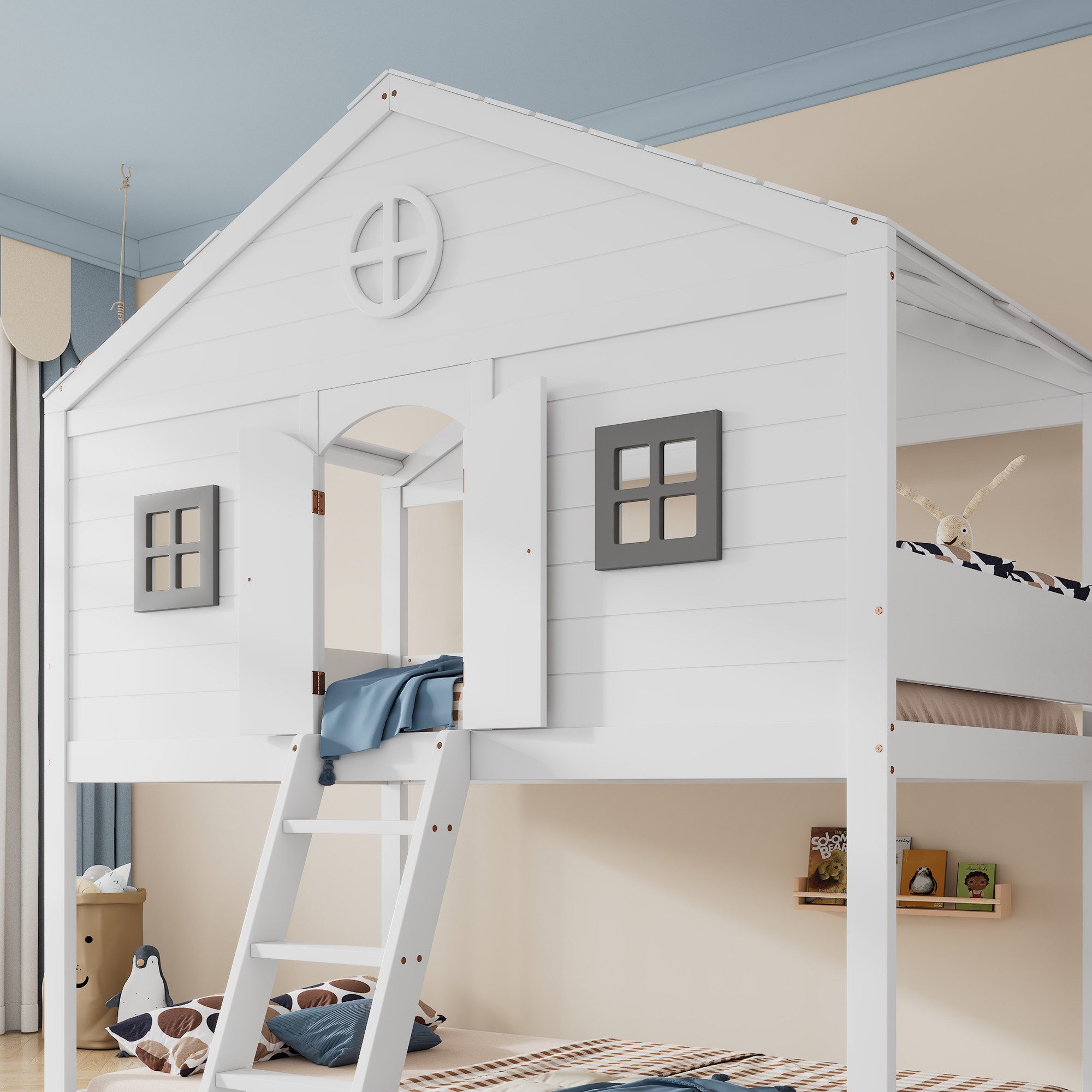 MC Star Hausbett mit Treppe, mit günstig online kaufen