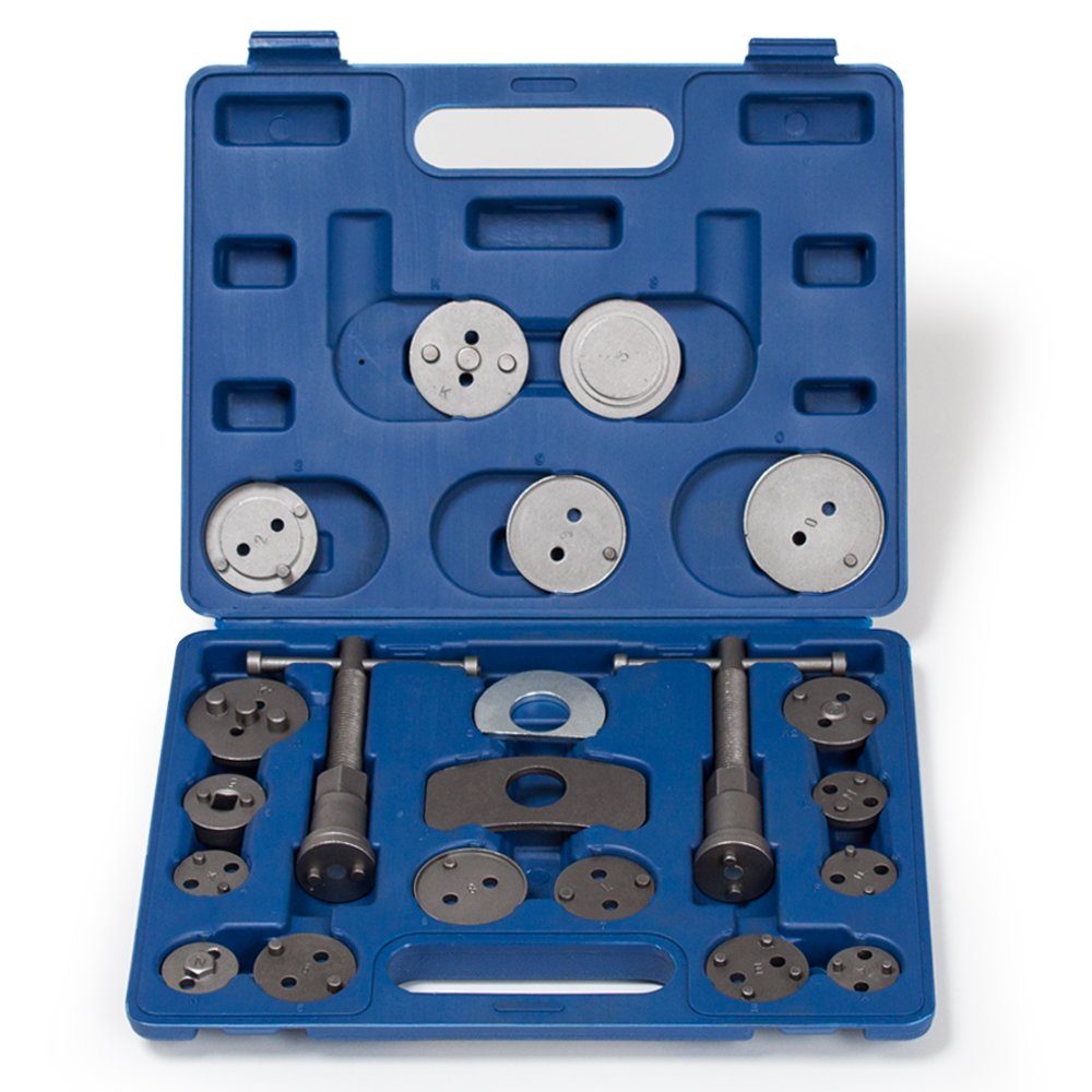 tectake Werkzeugset Bremskolbenrücksteller Set 22-tlg., (1-St) blau