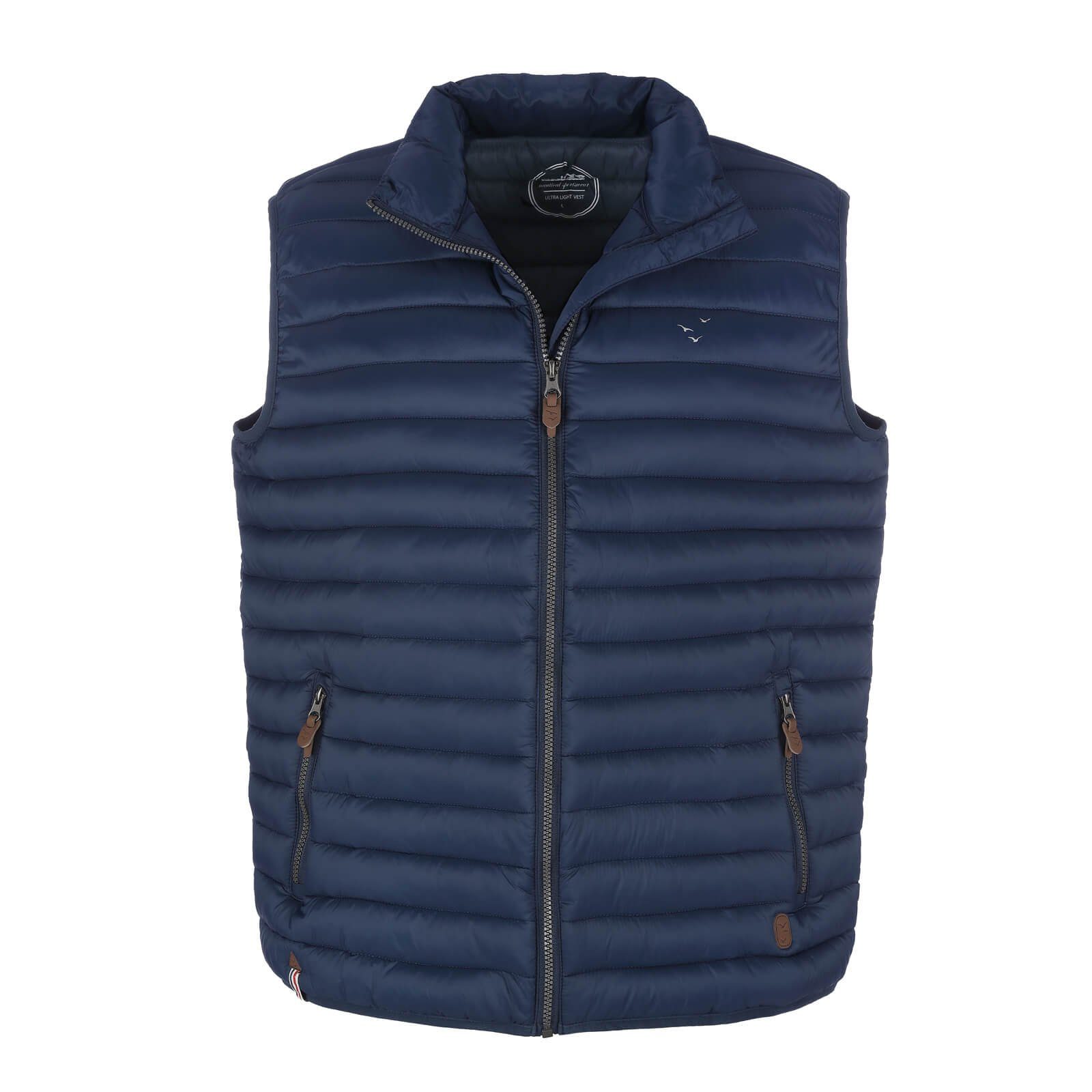 modAS Steppweste Herren Weste gesteppt mit Stehkragen inkl. Aufbewahrungsbe günstig online kaufen