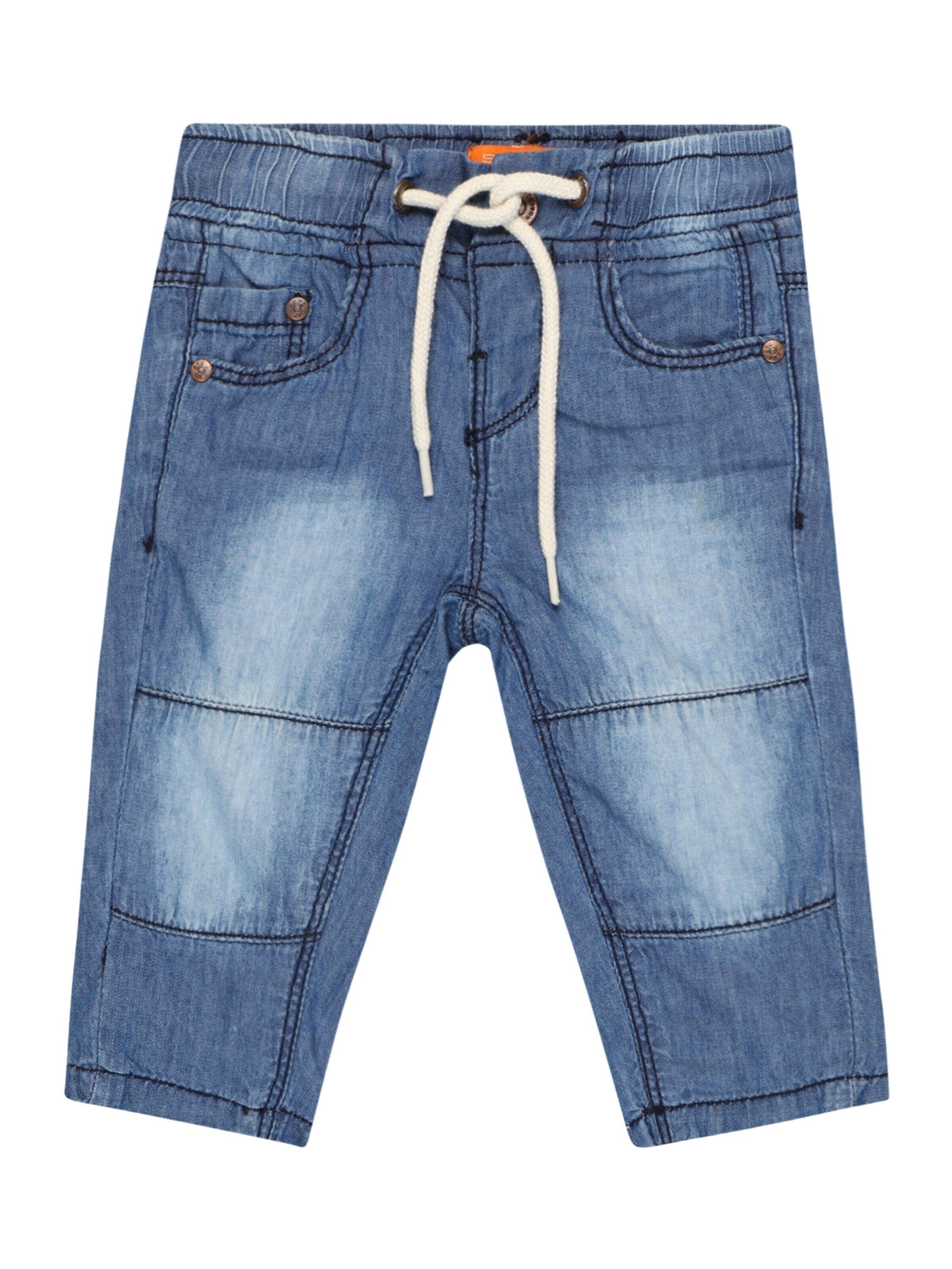 Saum/Kante STACCATO Abgesteppter Regular-fit-Jeans (1-tlg),