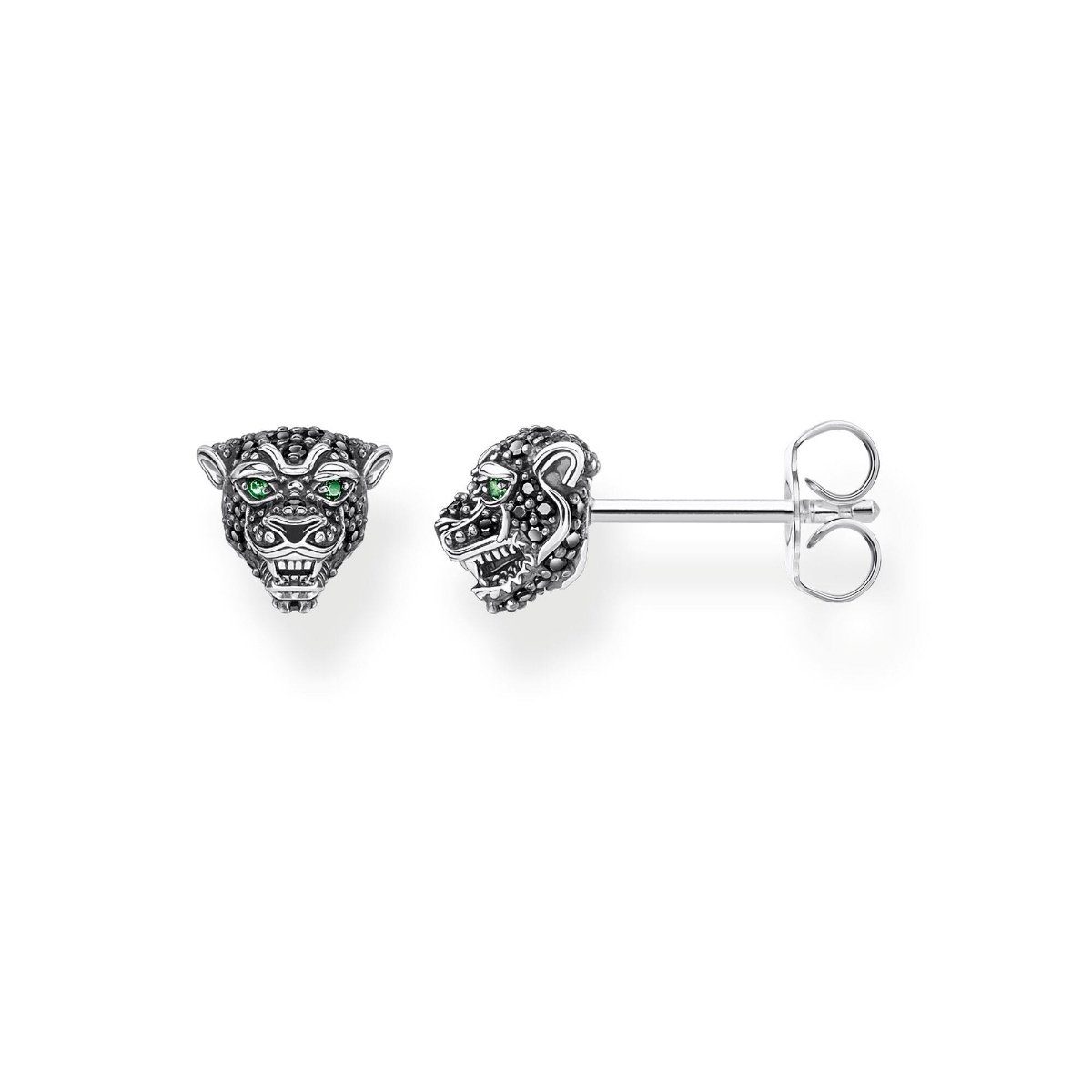 THOMAS SABO Paar Ohrstecker Ohrstecker Black Cat
