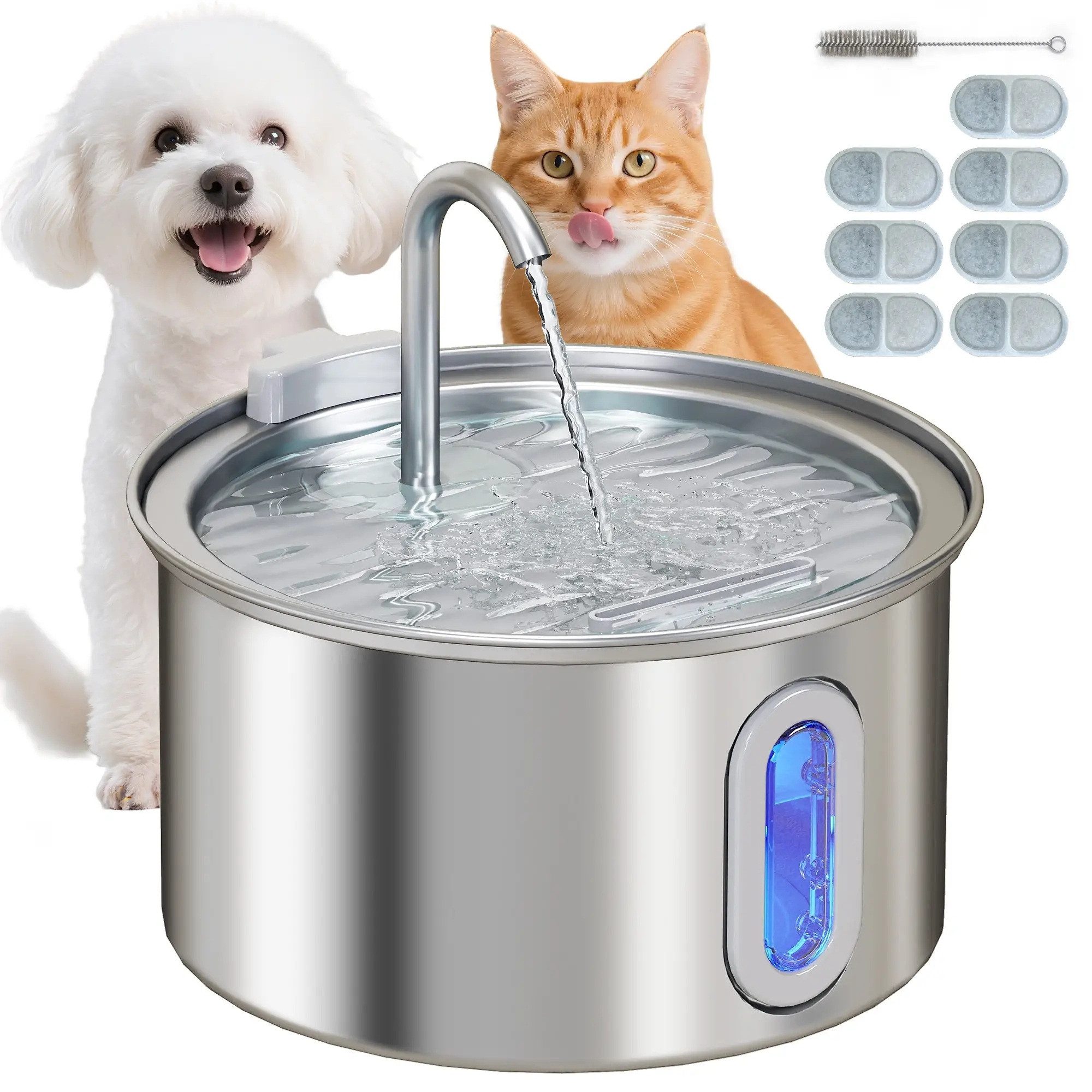 BlingBin Trinkbrunnen Katzenbrunnen 2,5L/3,2L Trinkbrunnen für günstig online kaufen
