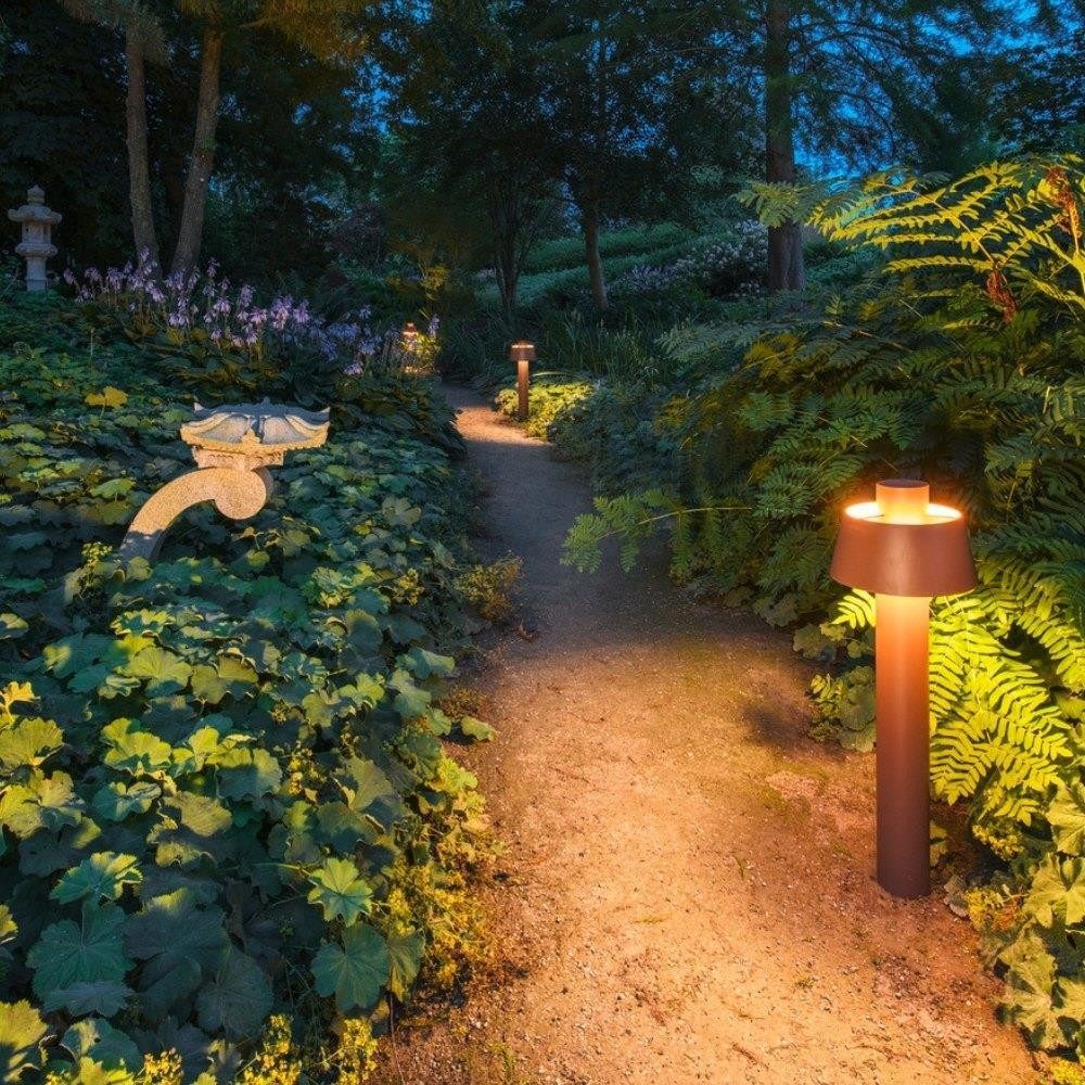 SLV Außen-Stehlampe Wegeleuchte Photoni in Rostfarbig E27 IP55 750mm