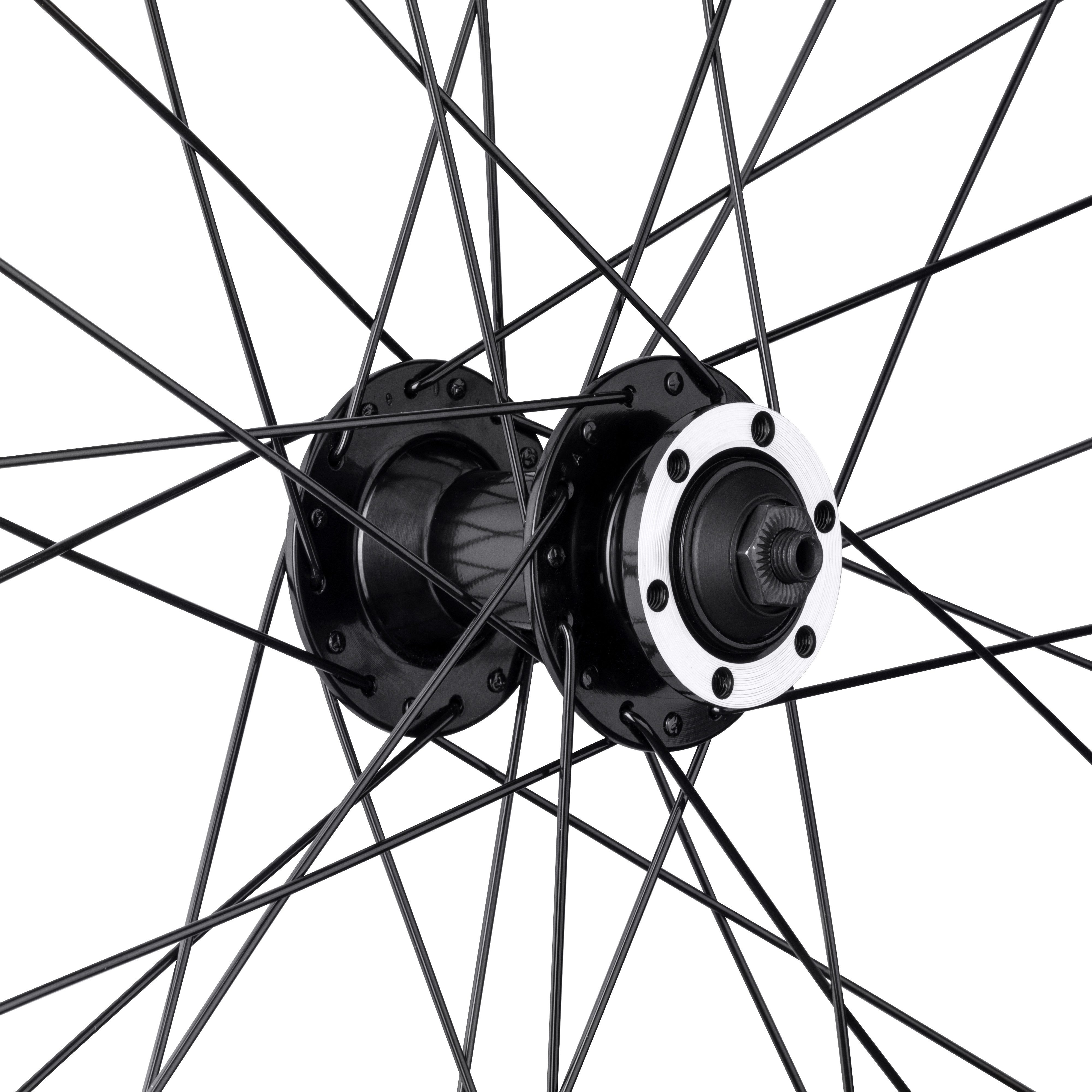 FORCE Fahrrad-Laufrad Force Fahrrad Vorderrad 27,5 Zoll mit 6 Loch Disk Aufnahme Abmessung 5