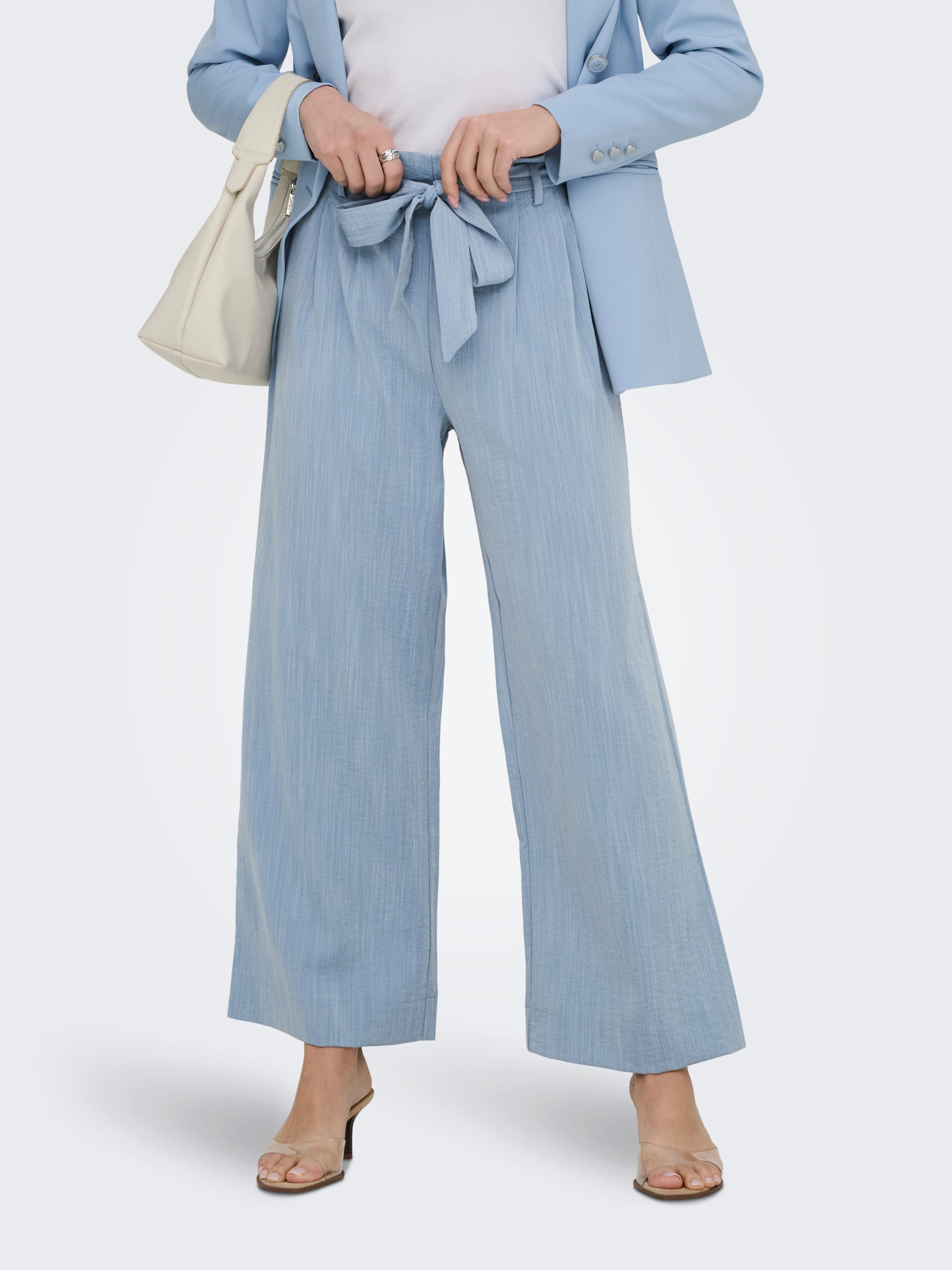 ONLY Paperbag-Hose ONLMARSA SOLID PAPERBAG PANT WVN NOOS mit Gürtel