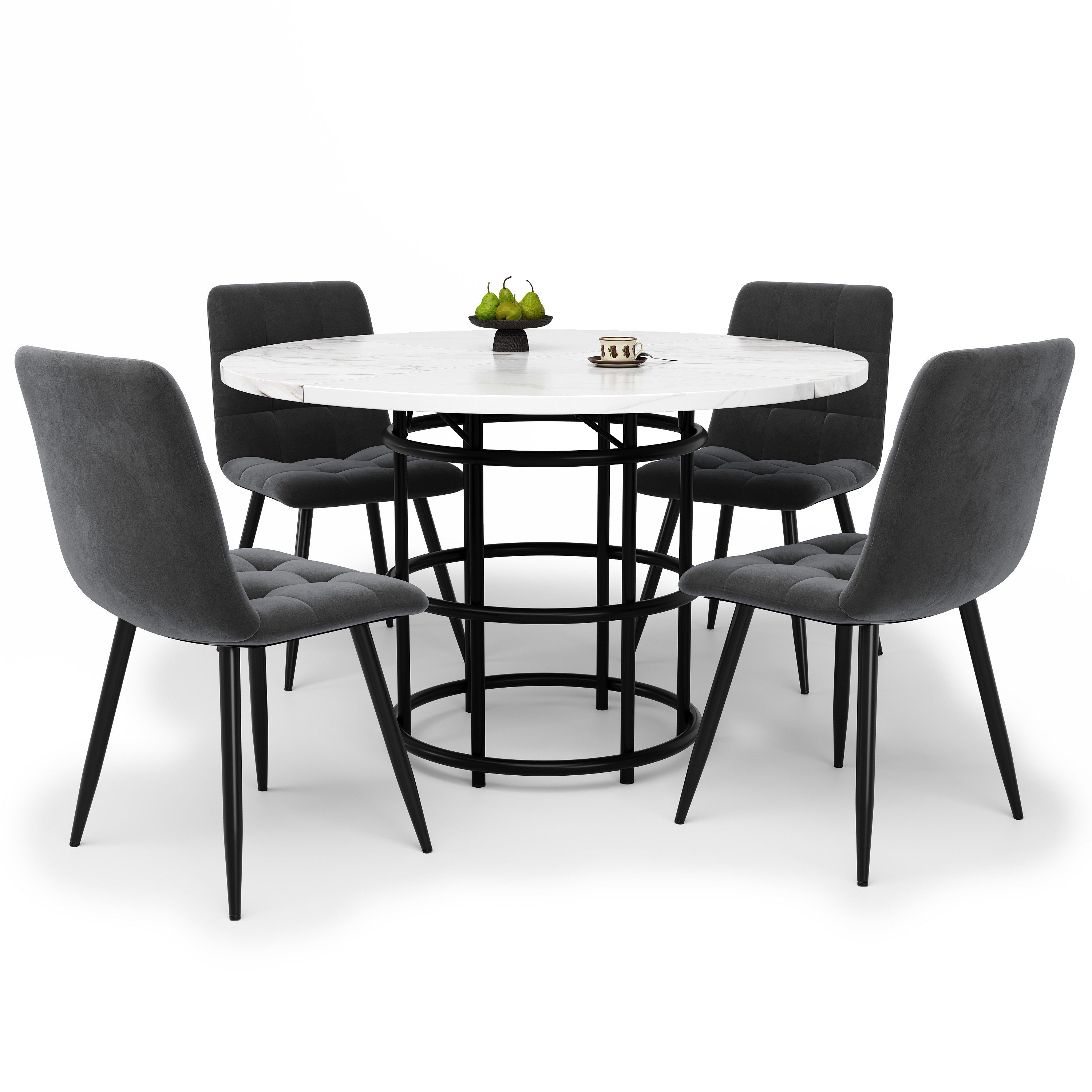 REDOM Essgruppe Modernes 5-teiliges Esstisch-Set, (mit günstig online kaufen
