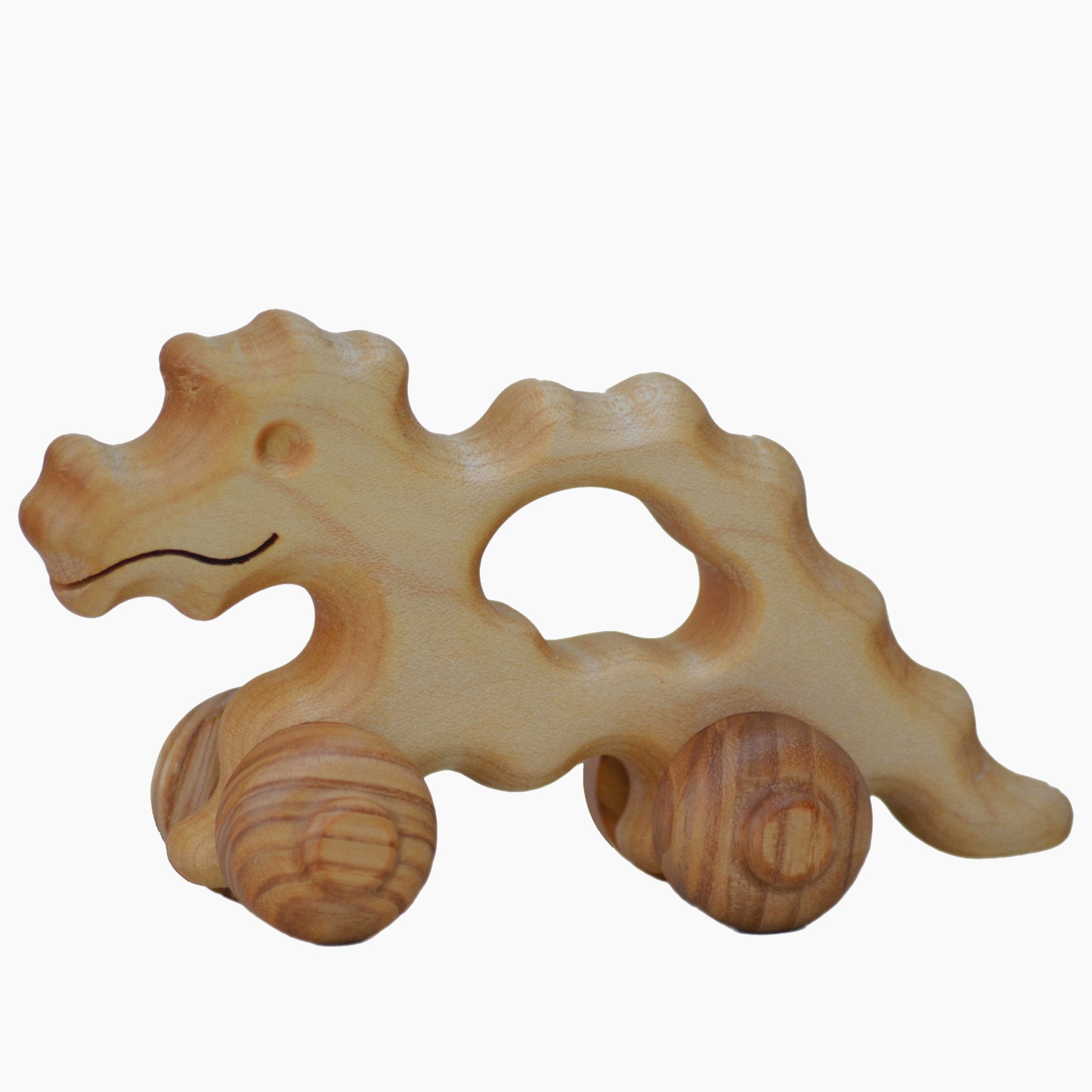 Madera Spielzeuge Greifspielzeug Greifdrache klein - helles Holz (set, 1-tlg., packung), Sanfte Formen, klare Reize