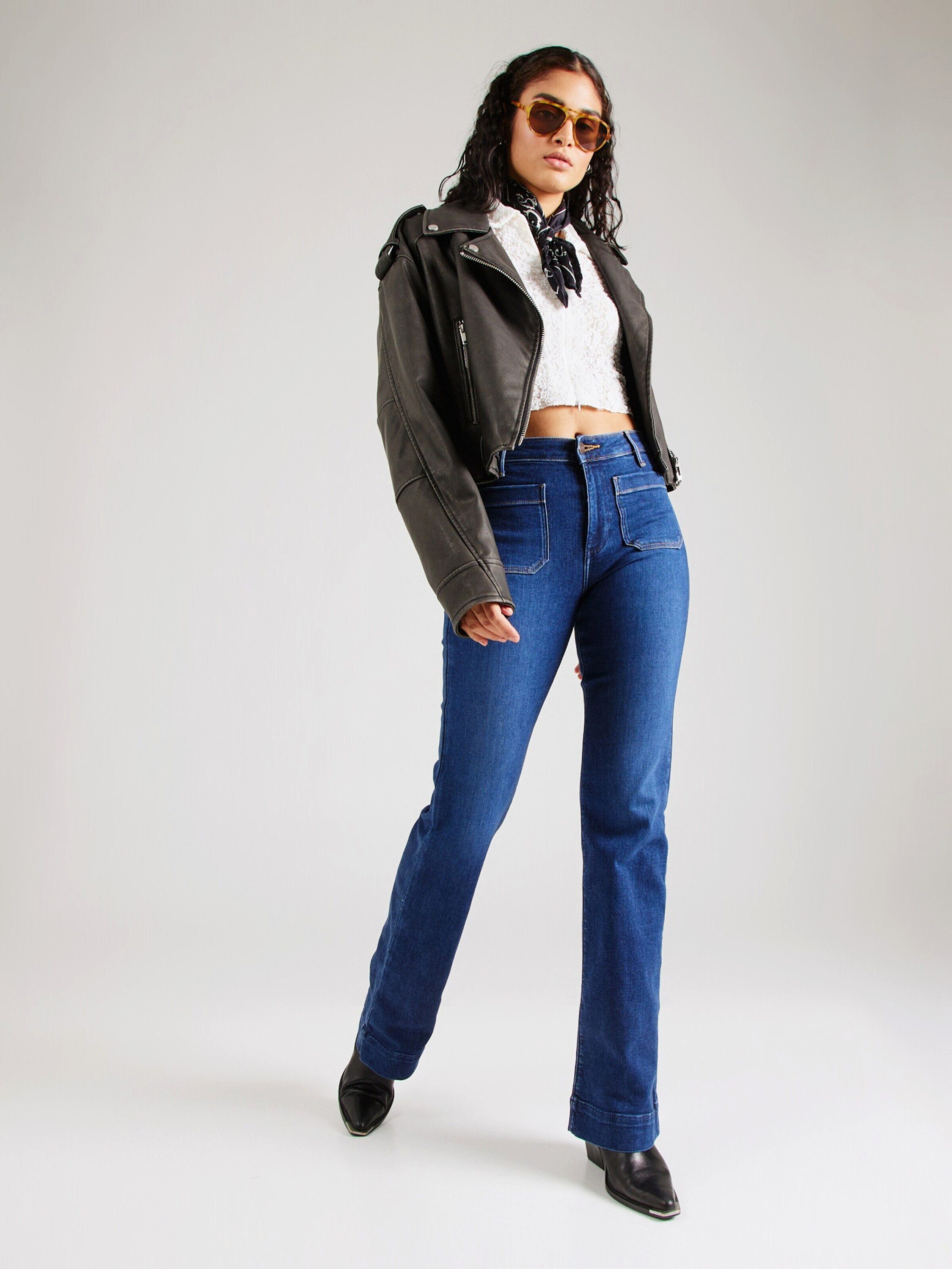 Wrangler Schlagjeans FLARE (1-tlg) Plain/ohne Details