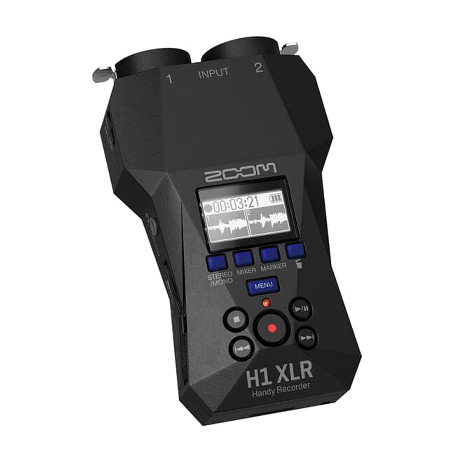 Zoom Audio Zoom Audio-Recorder H1 XLR Aufnahmegerät Digitales Aufnahmegerät (2 Kanal XLR Handy Recorder mit 32-BIT)