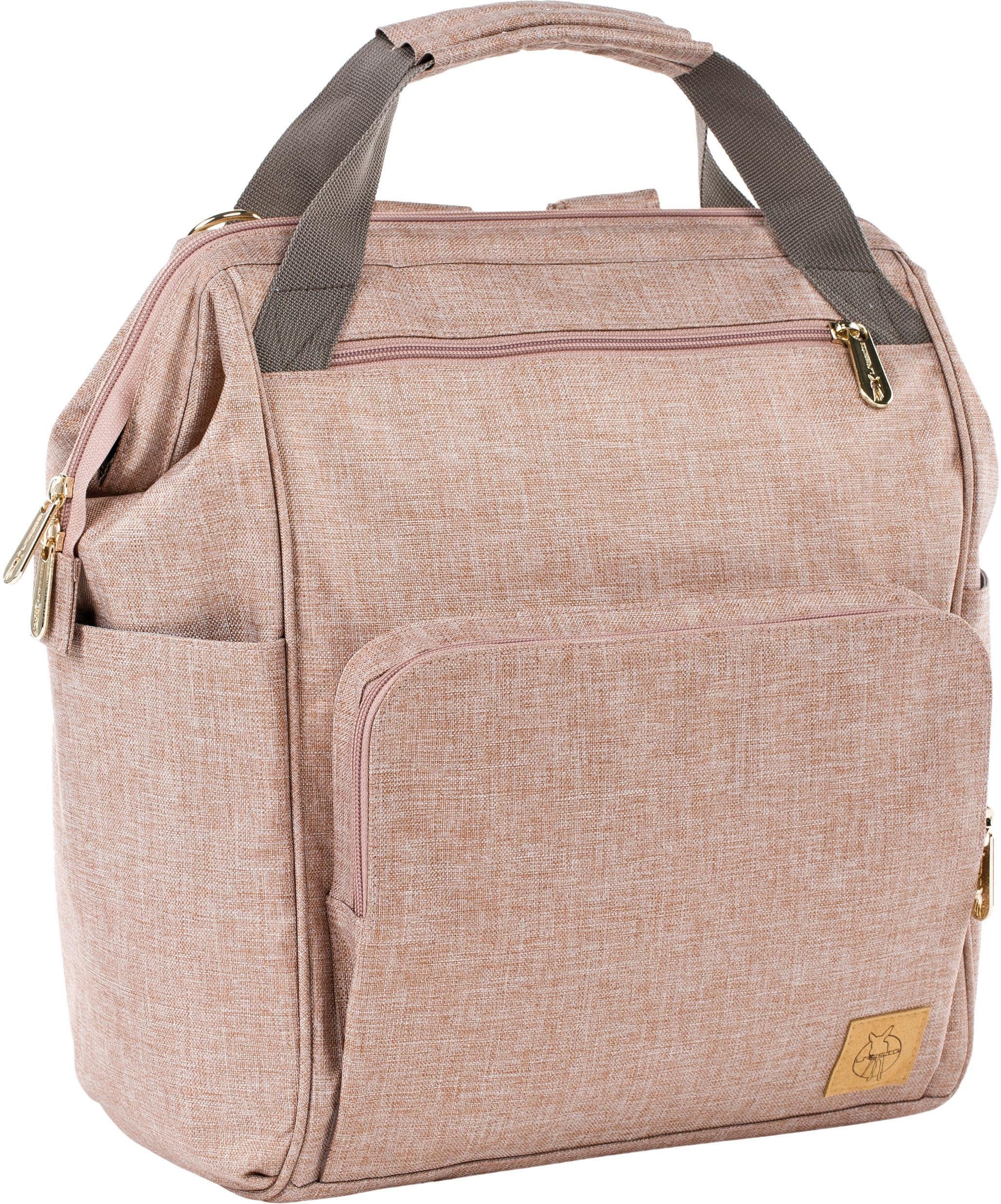 LÄSSIG Wickelrucksack Glam, Goldie, Backpack Rose, PETA-approved vegan