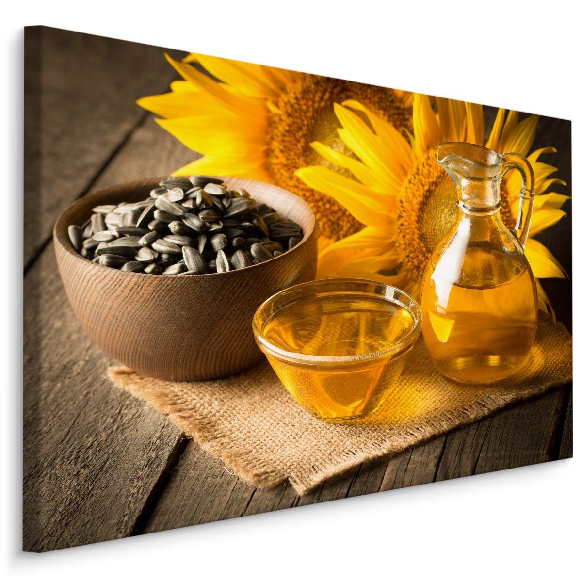 Muralo Leinwandbild Natur – Leinwandbild Wandbild Kunstdruck Wohnzimmer, Blumen (1 St), Pflanzen – Blumen – Flora, 30 x 20 cm, aufhängefertig