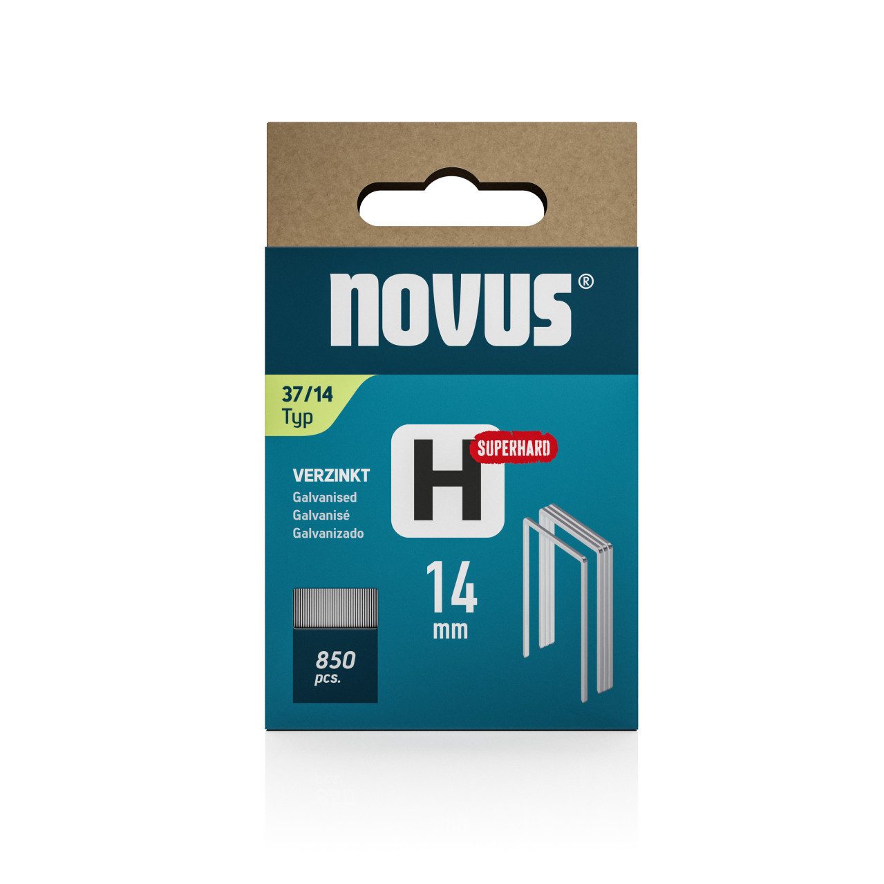 NOVUS Tackerklammer Novus Hammertacker Klammern Typ 37 14 mm 850 Stück