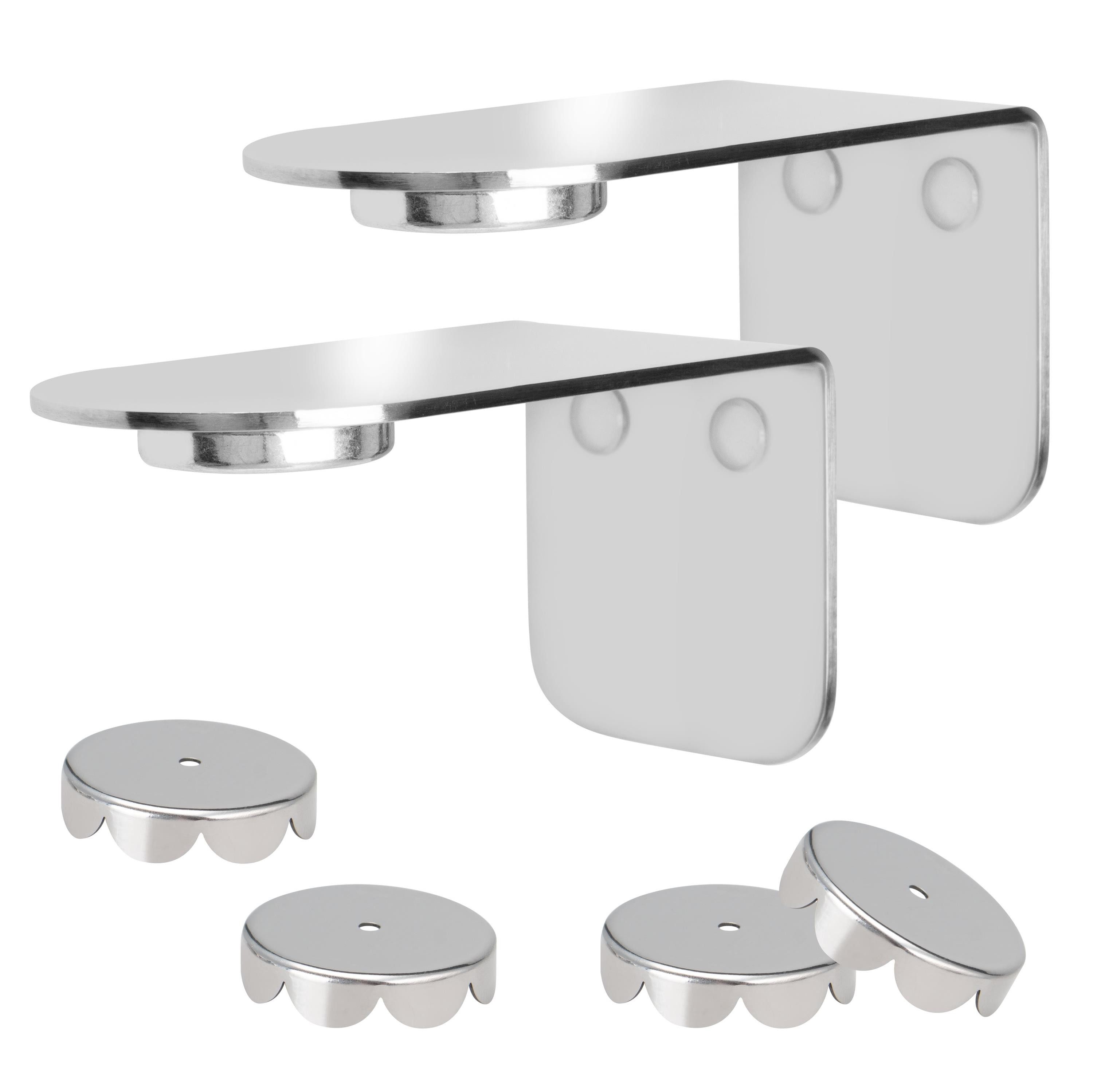 bremermann Seifenhalter 2er-Set Magnet-Seifenhalter PUREZZA frei hängende Seife, Magnet glanz, Breite: 4,5 cm, 2-St.