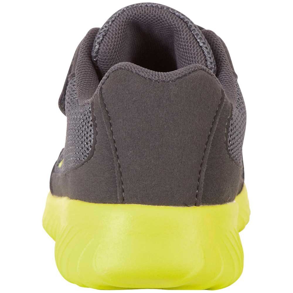 Kappa Sneaker in kinderfußgerechter grey-lime Passform