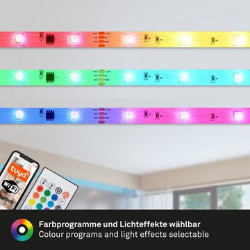 Briloner Leuchten LED Stripe, 150-flammig, 5m, Magic RGB, mit Appsteuerung, Musiksensor, inkl. Fernbedienung