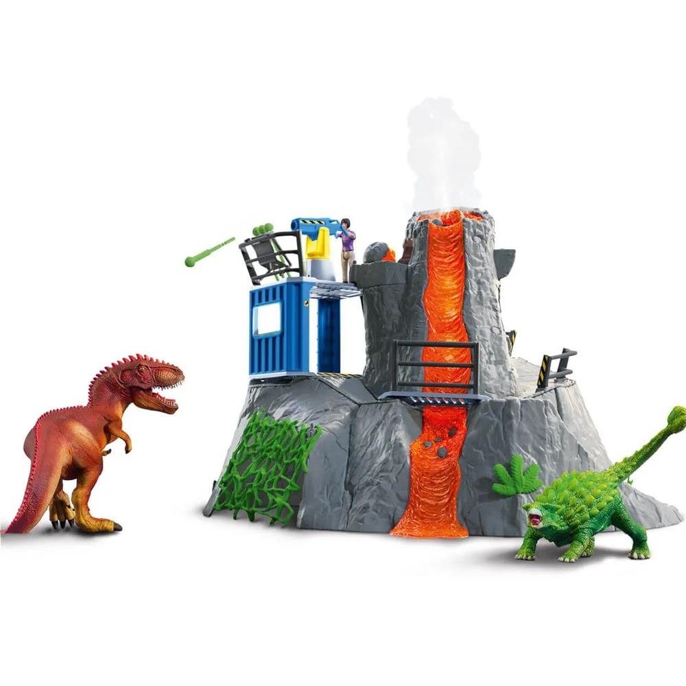 Schleich® Spielwelt 42564 Dinosaurs Große Vulkan Expedition, Spielset Dinosaurier Spielfigur – Bild 2 von 5