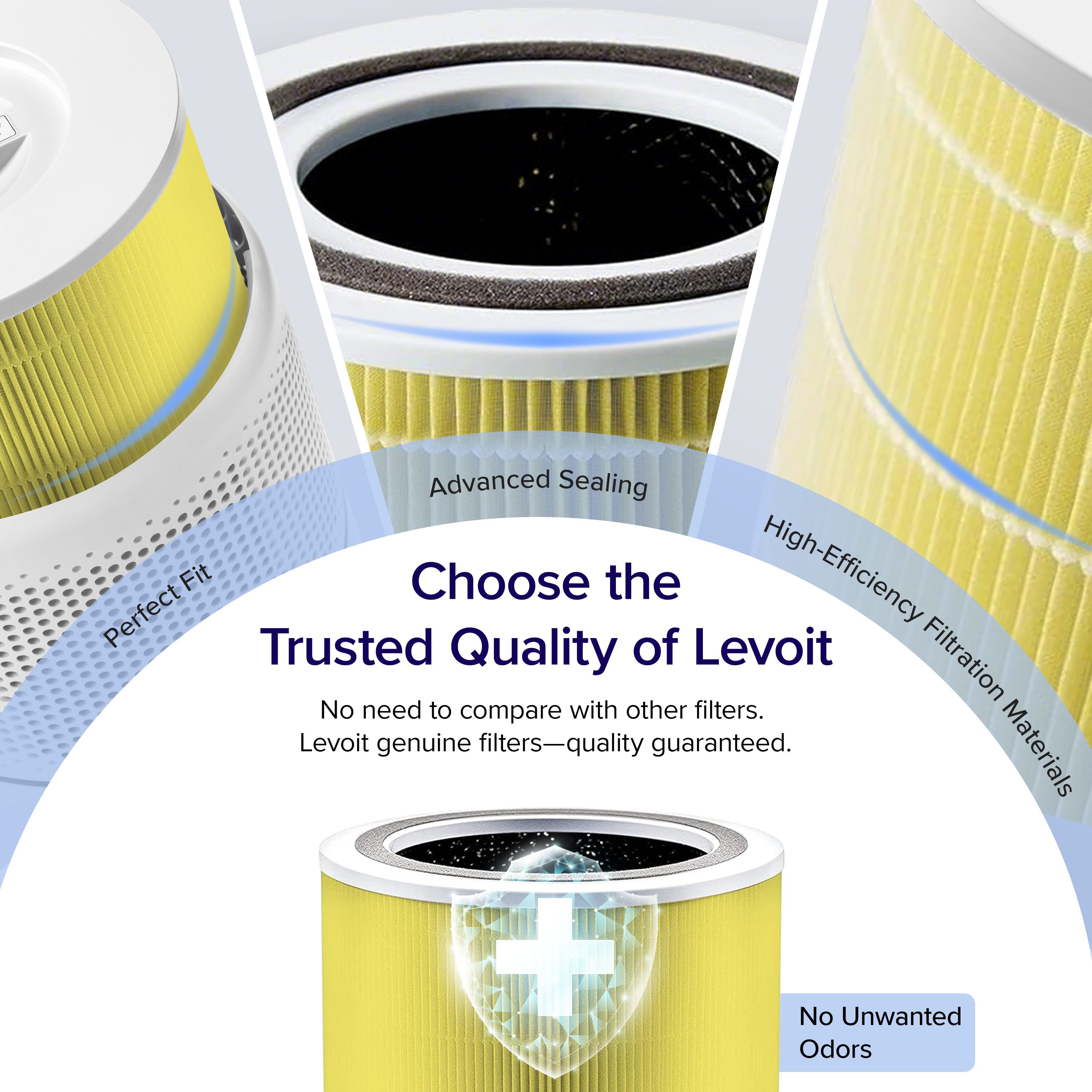 Levoit HEPA-Filter 3-Stufen-Filter, Zubehör für Luftreiniger günstig online kaufen