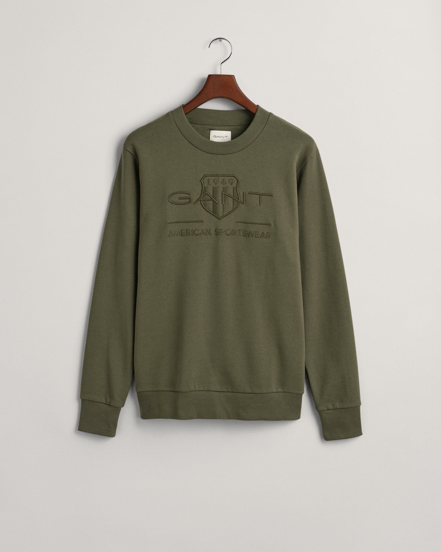 Gant Sweatshirt Tonal Shield Rundhals-Sweatshirt 301 JUNIPER GREEN