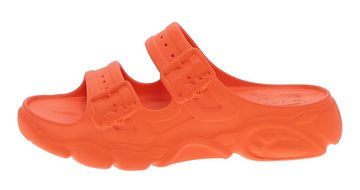 Buffalo CLD ARI SLIDE Orange Sneaker Vegane Damen Sandale mit 4 cm hohem Absatz