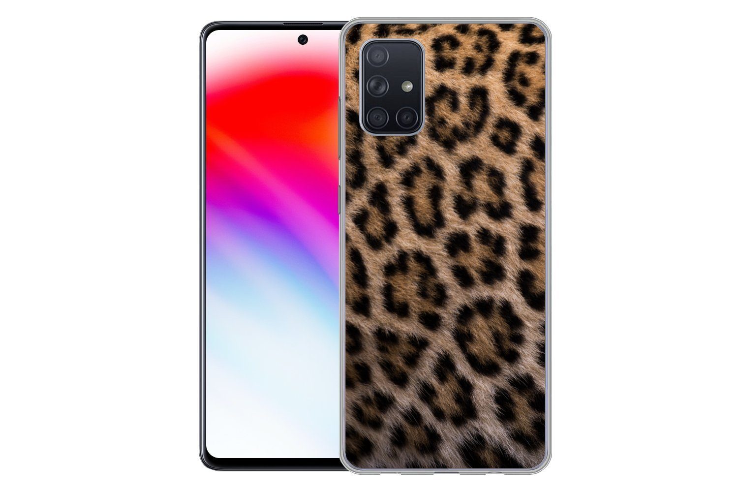 MuchoWow Handyhülle für Samsung Galaxy A51 Panther Druck, Smartphone-Bumper, Print, Handy Schutzhülle Dünn