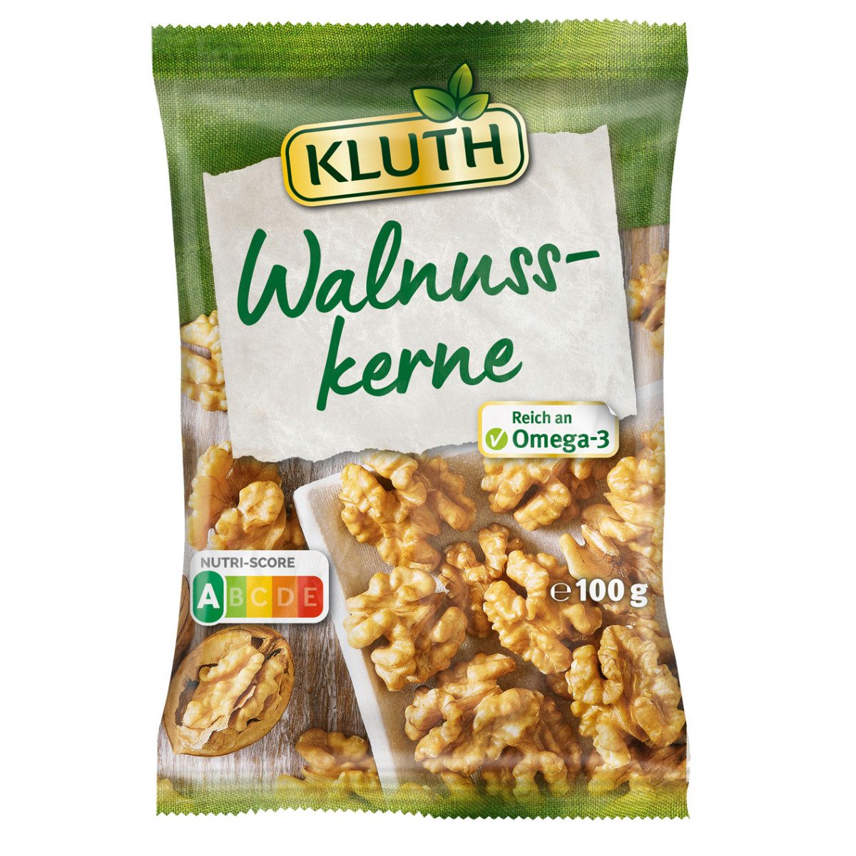 KLUTH Knabberei, Kluth Walnusskerne Beste Qualität und mild im Geschmack 100g