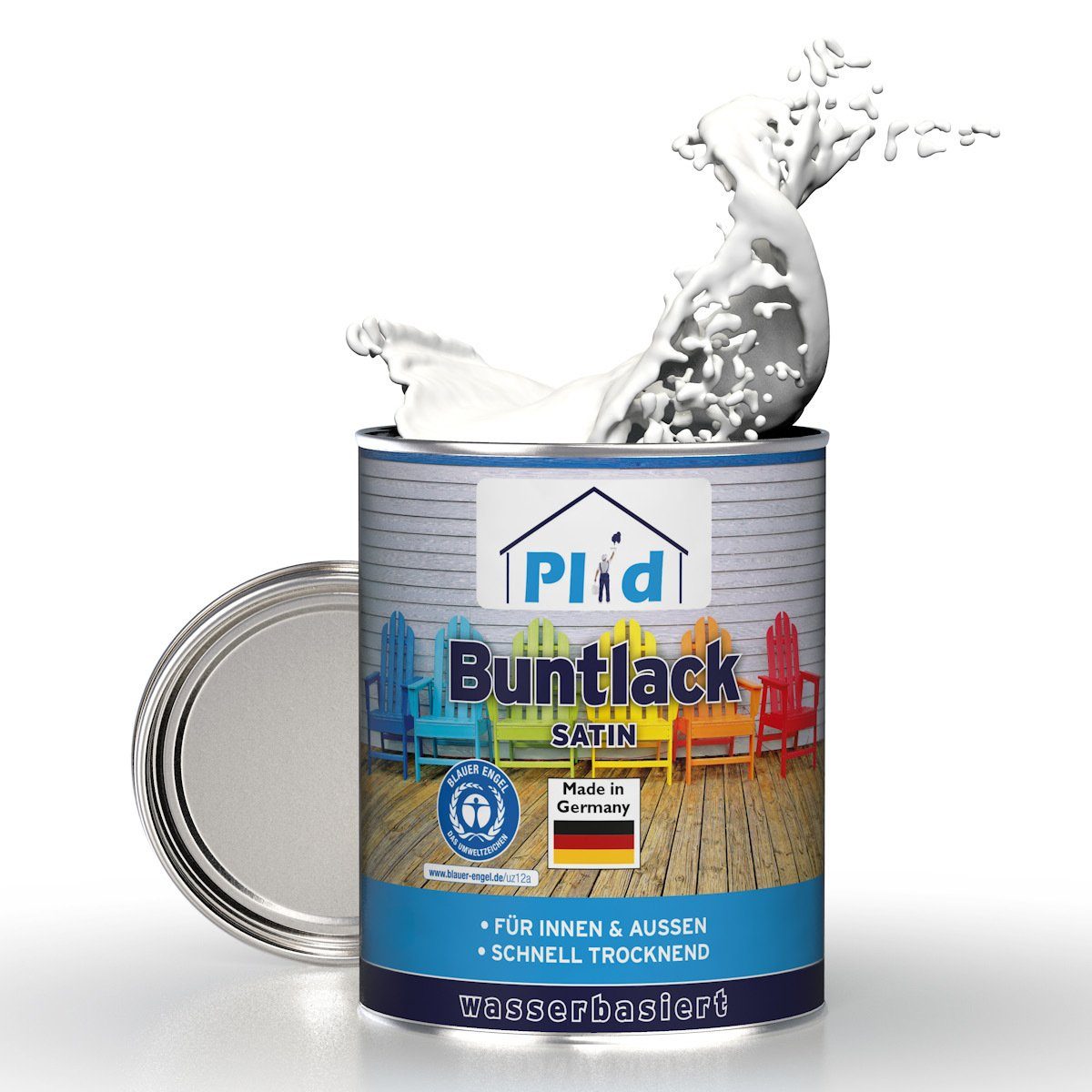 plid Acryl-Buntlack Buntlack Holzfarbe Türenlack Möbellack Acryllack Möbelfarbe Holzfarbe